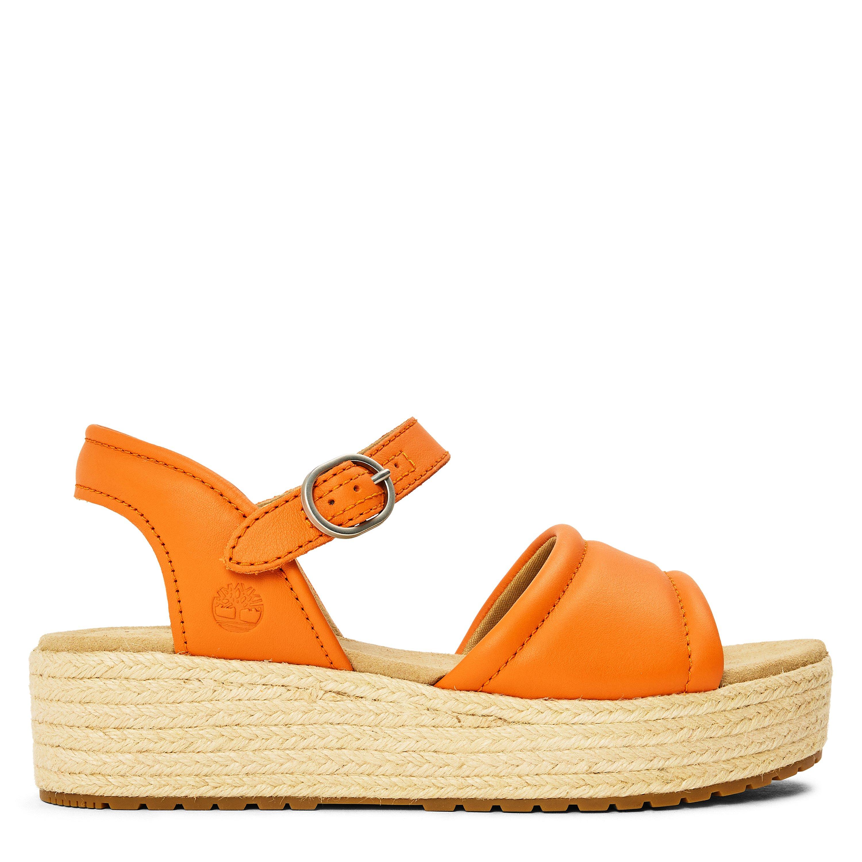Med Ornge Grain - Timberland - Women's Backstrap Flatform Sandals - 1