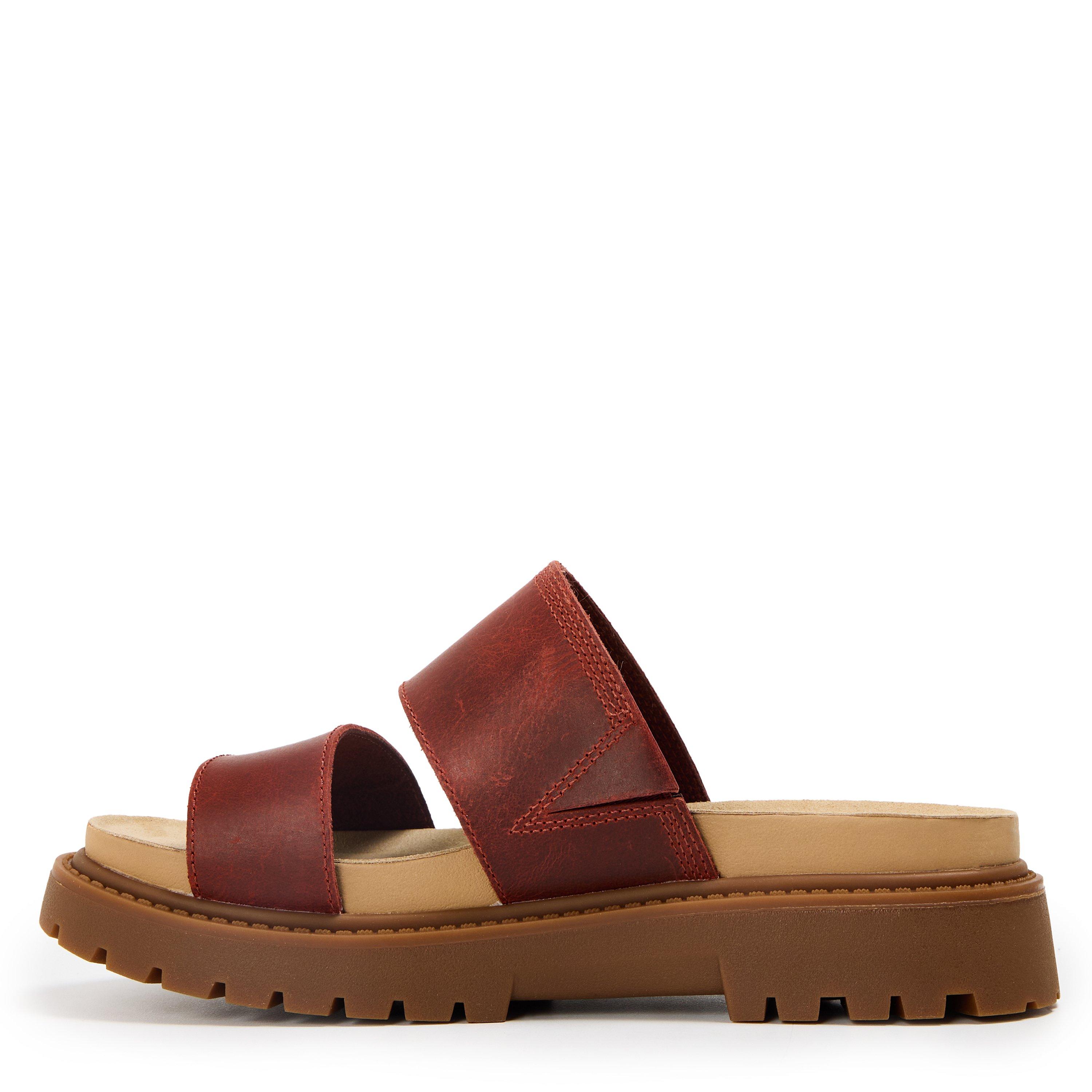 Donkerrood graan - Timberland - Timberland Clairemont Way Slide Sandal Dark Re - 2