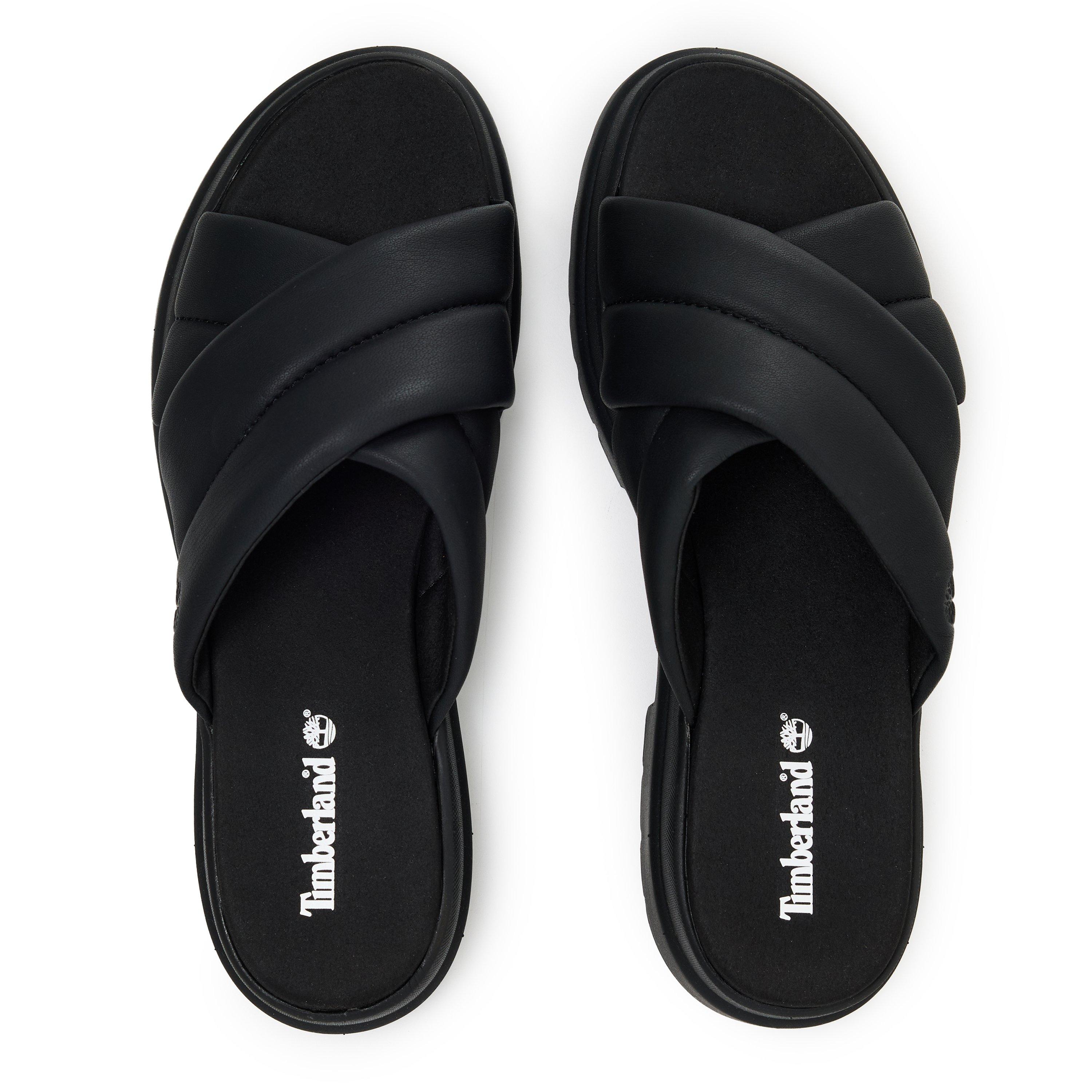 Blk Full Grain - Timberland - Timberland London Vibe Slide Sandal Black Full - 4