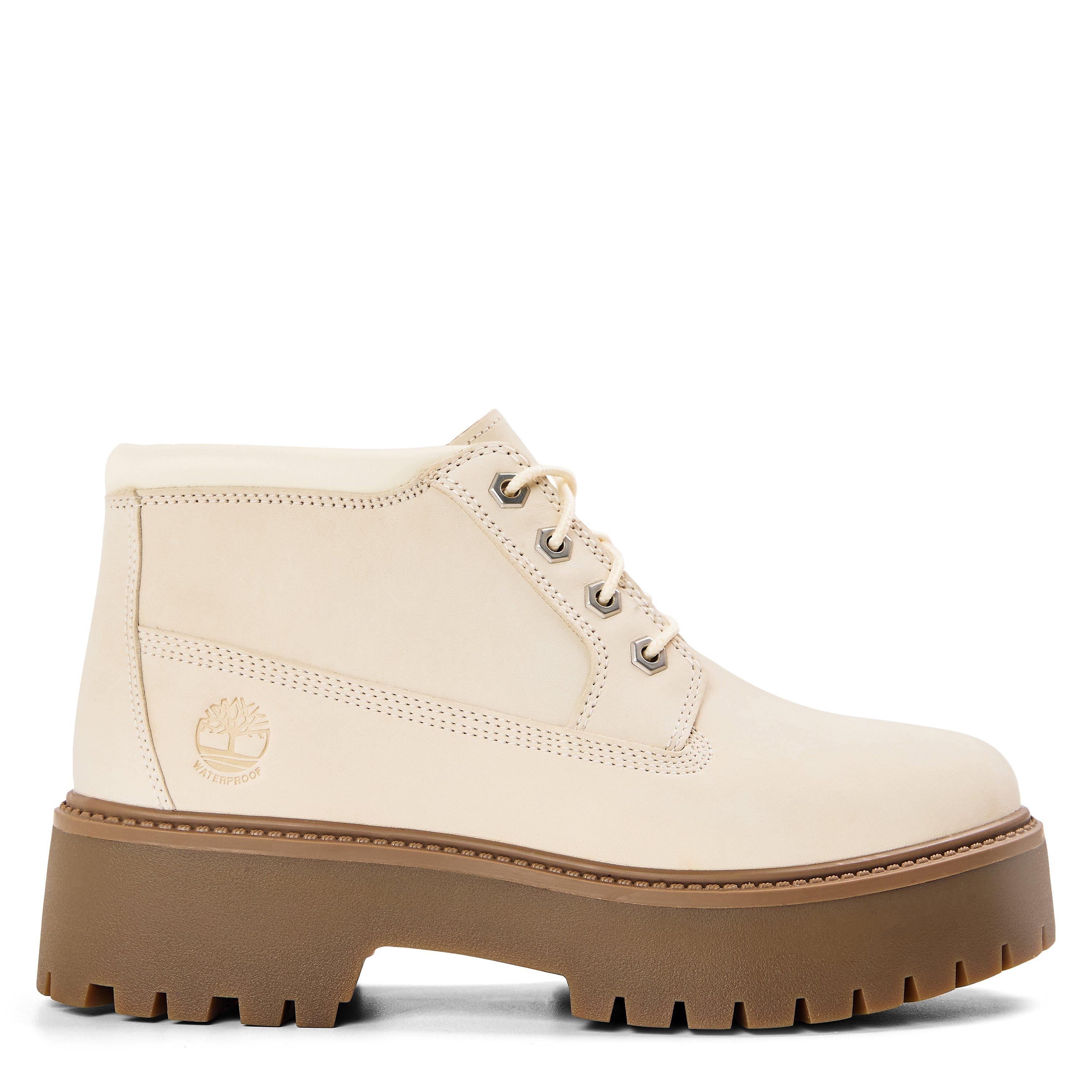 Timberland Women's Mid Lace Up Waterproof Platform Boots - Natural Nubuck - 6.5 (39.5)
