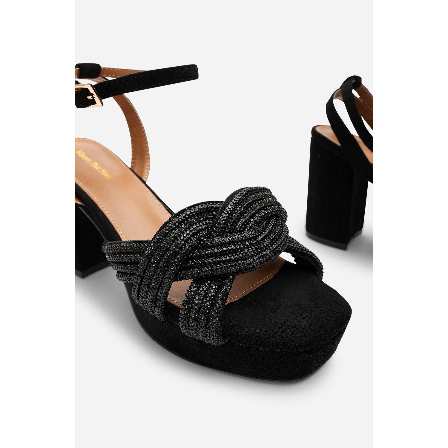 BlackLYSuede - Wheres That From - Where’s Pltfrm Heel Ld99 - 4