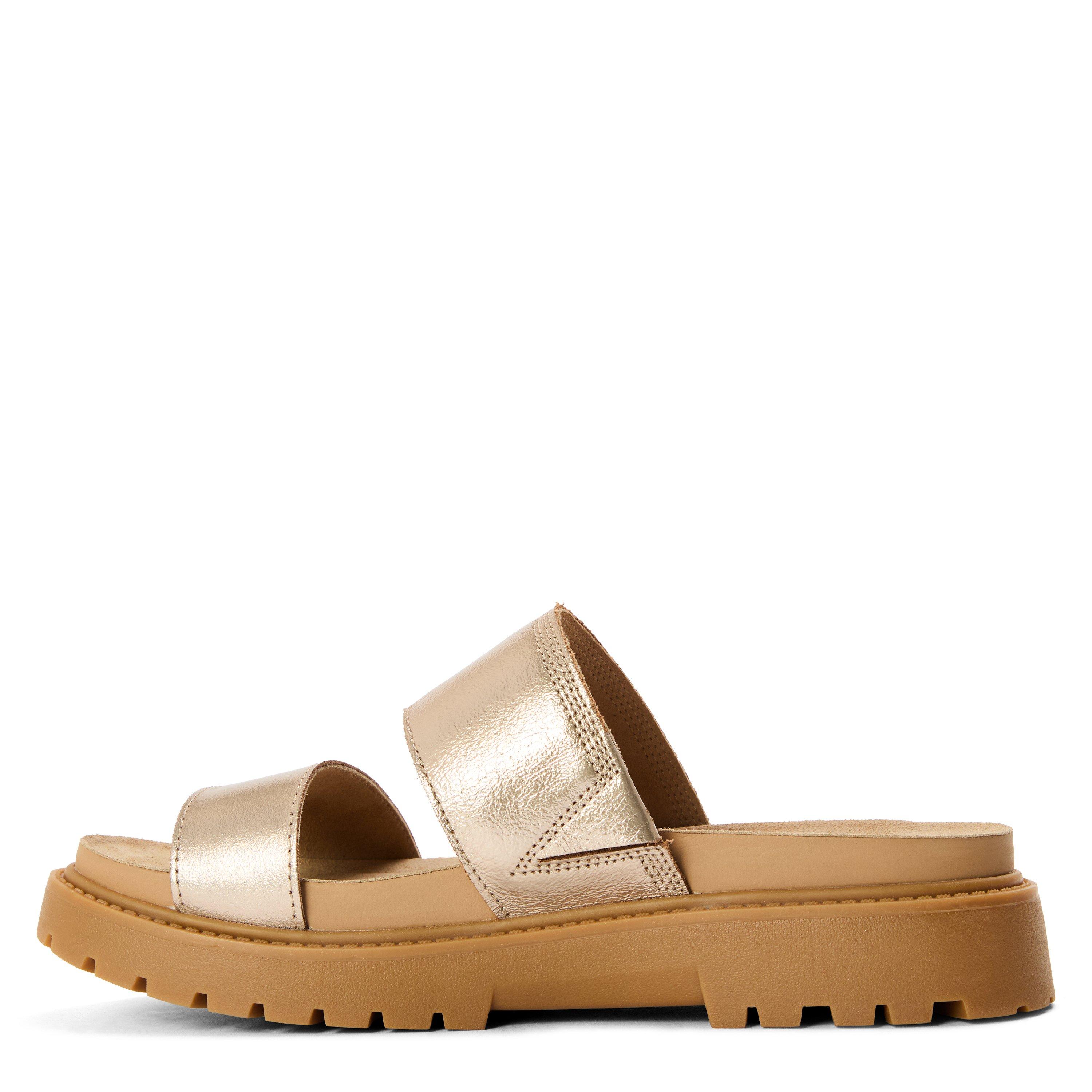 Gold Metallic - Timberland - Timberland Clairemont Way Slide Sandal Gold Me - 2