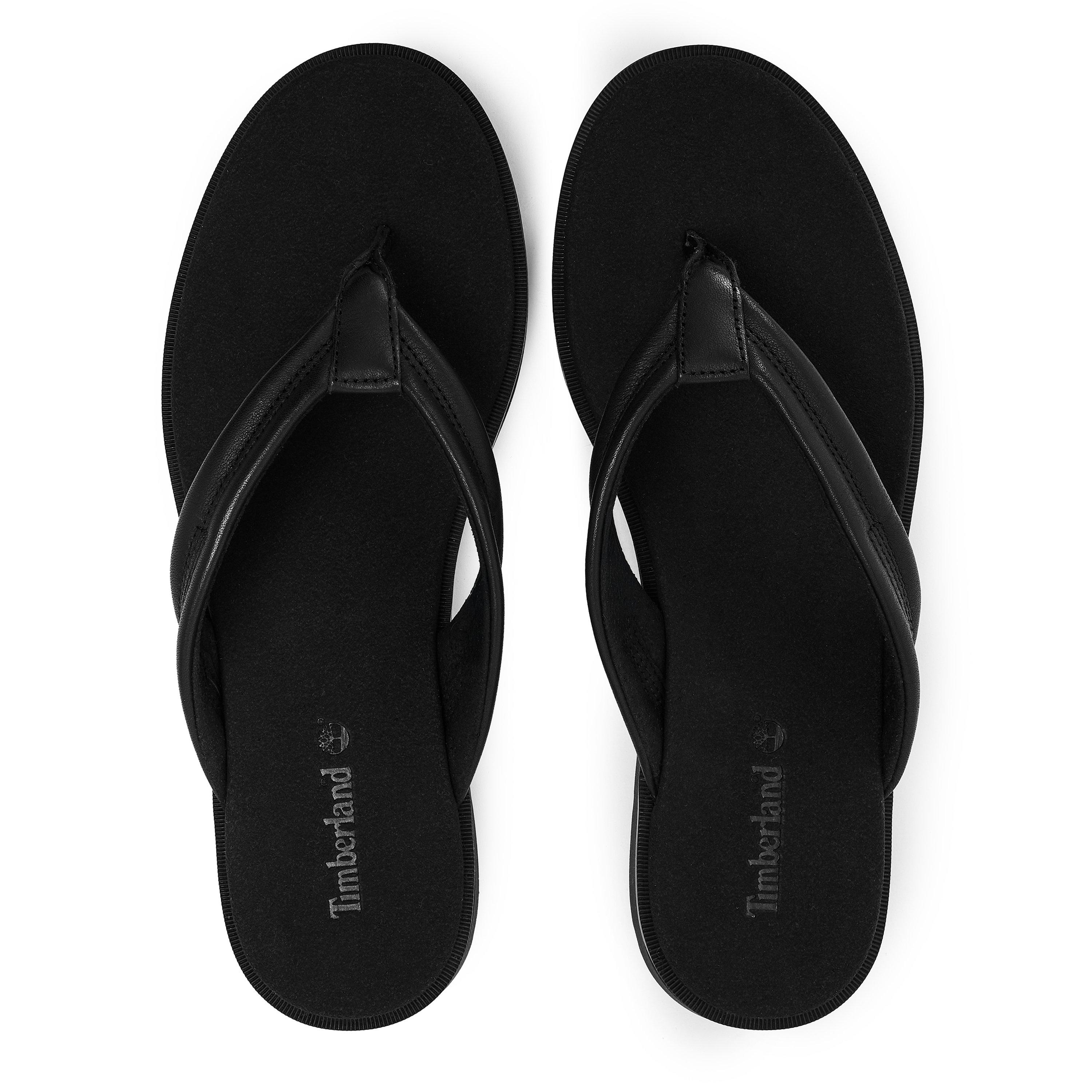 Blk Full Grain - Timberland - Timberland Calista Bay Thong Sandal Black Full - 4