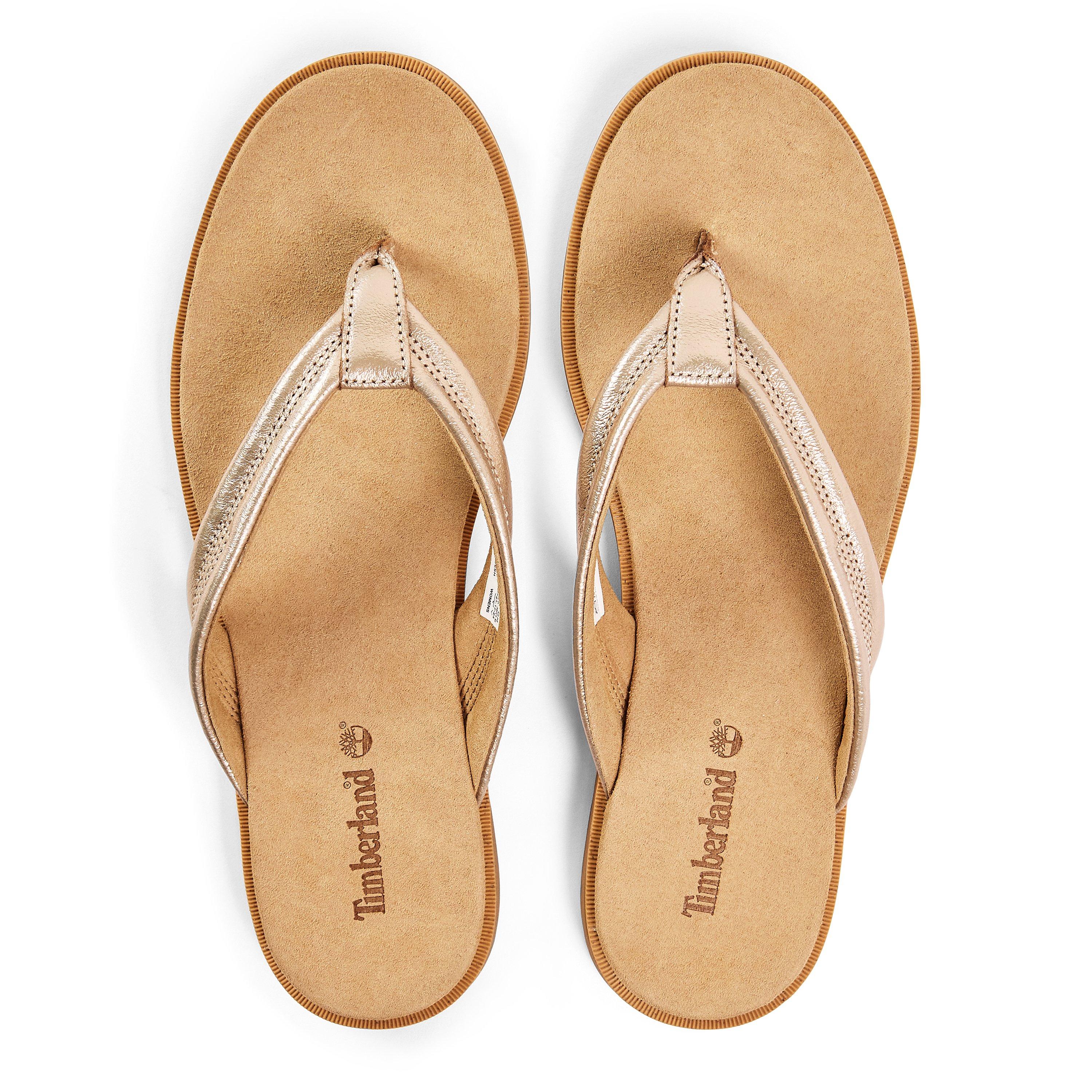 Gold Metallic - Timberland - Calista Bay Thong Sandal Black Full - 4