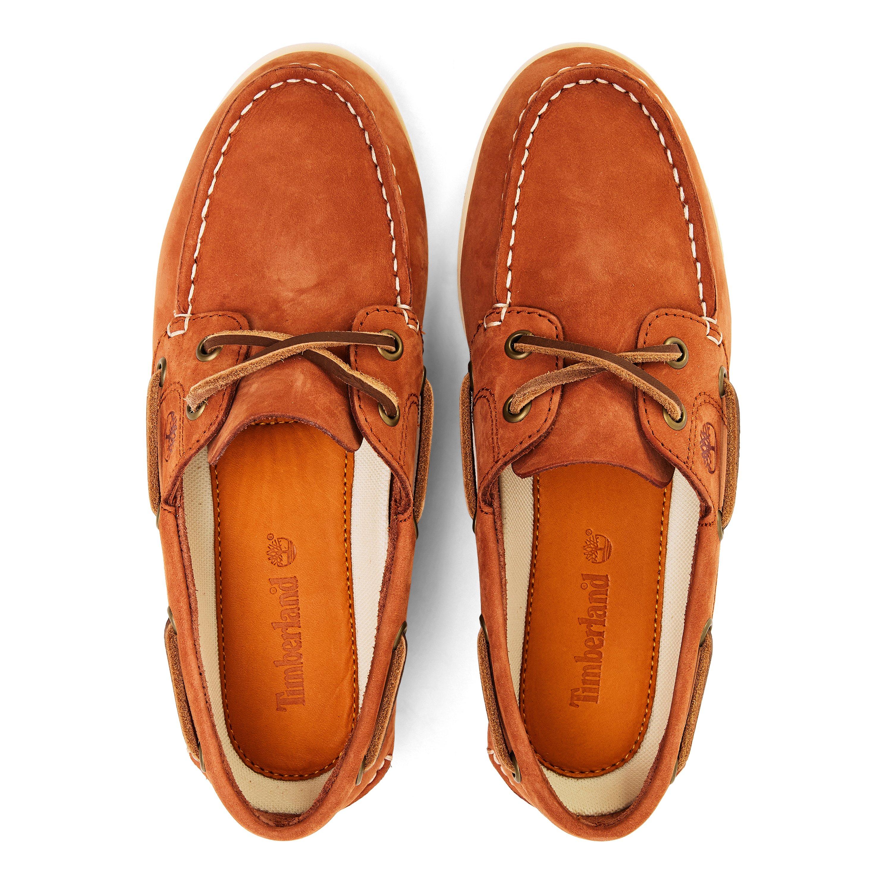 Color Rust Nubuck Timberland | Women's Boat Shoe Rust Nubuck Boat Shoes | USC