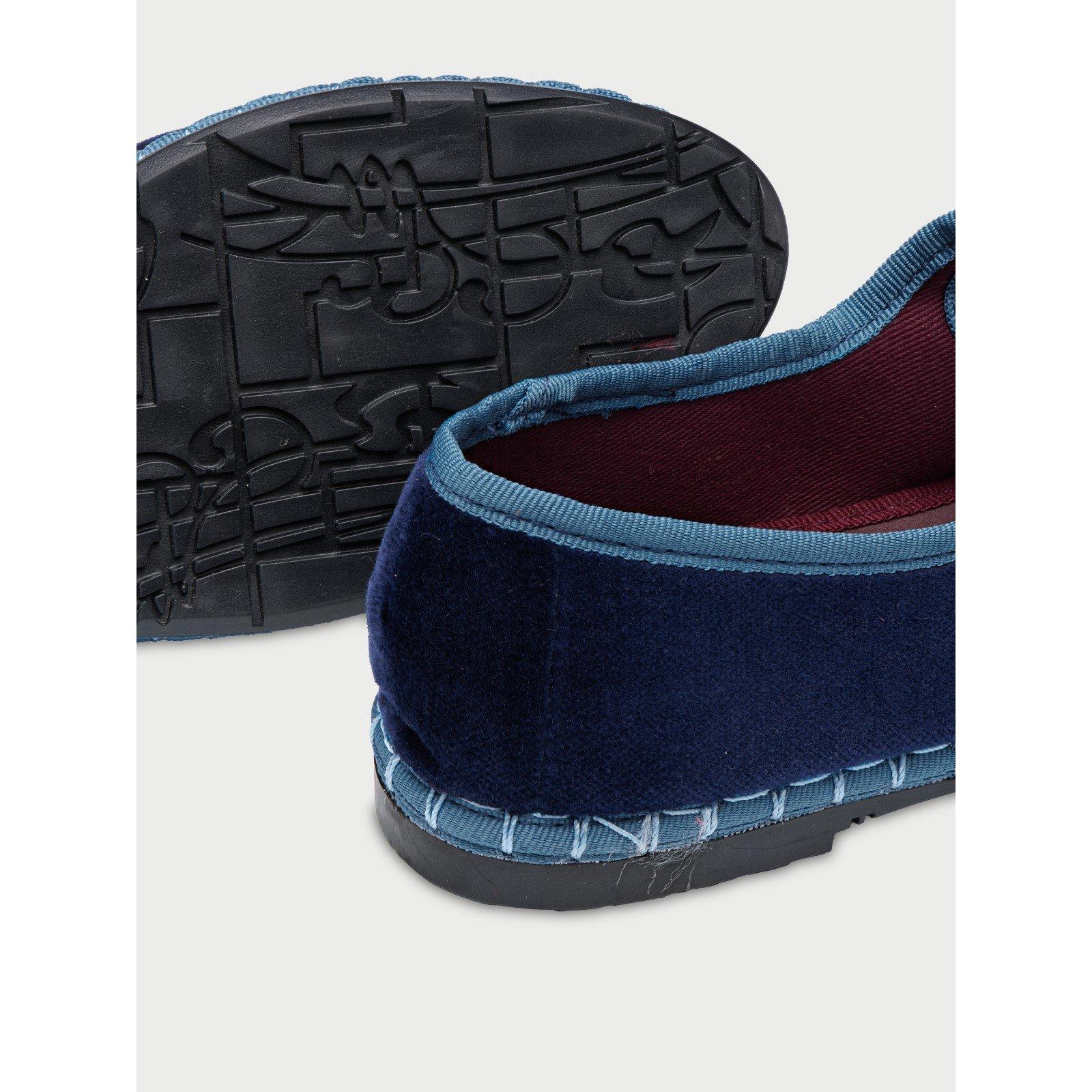 Dark Blue/Blue - Flabelus - Montague Velvet Mary Jane - 3