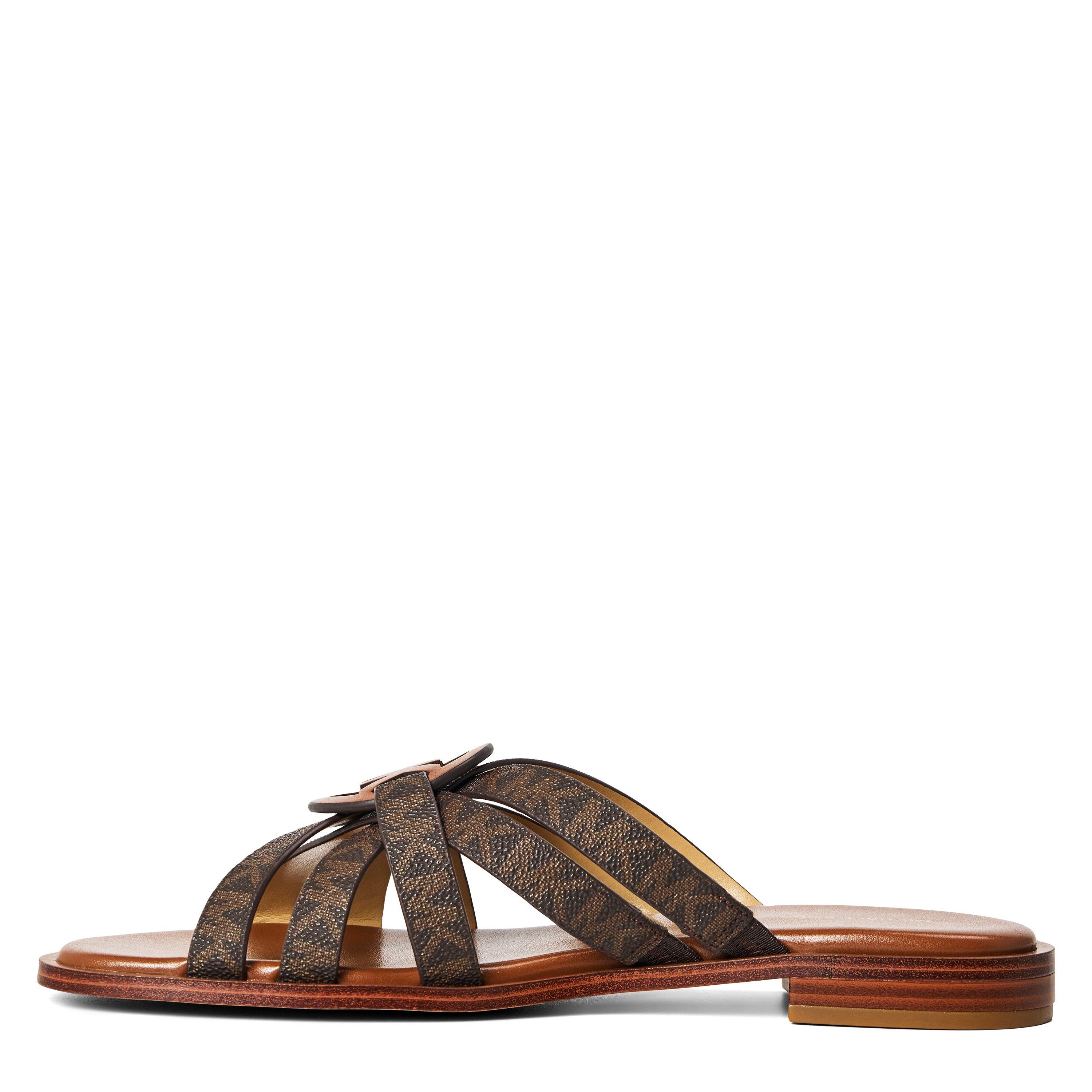 Brown Sig - MICHAEL Michael Kors - Women's Erika Flat Sandals - 2