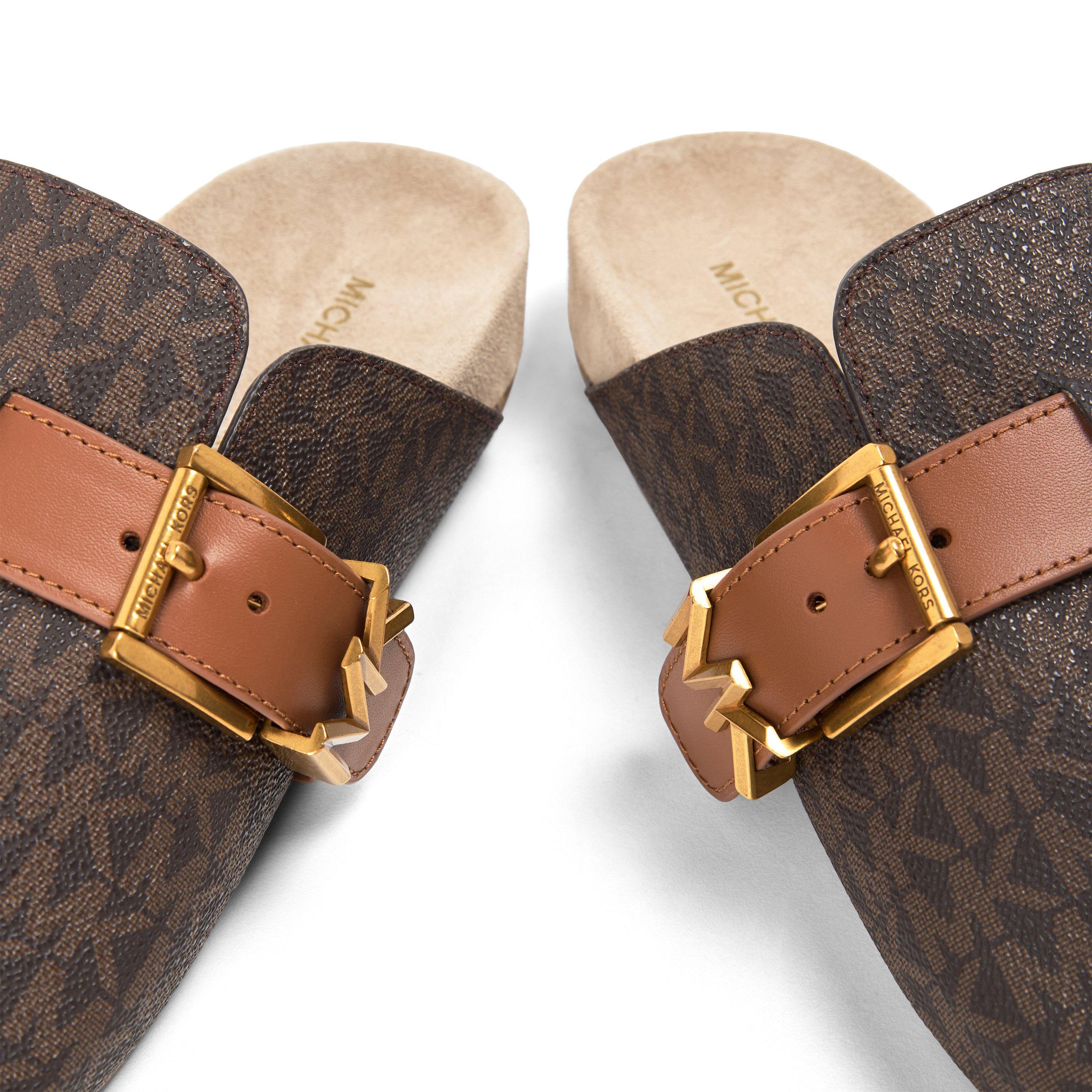 Brown Sig - MICHAEL Michael Kors - Women's Greer Mule Flat Mules - 3