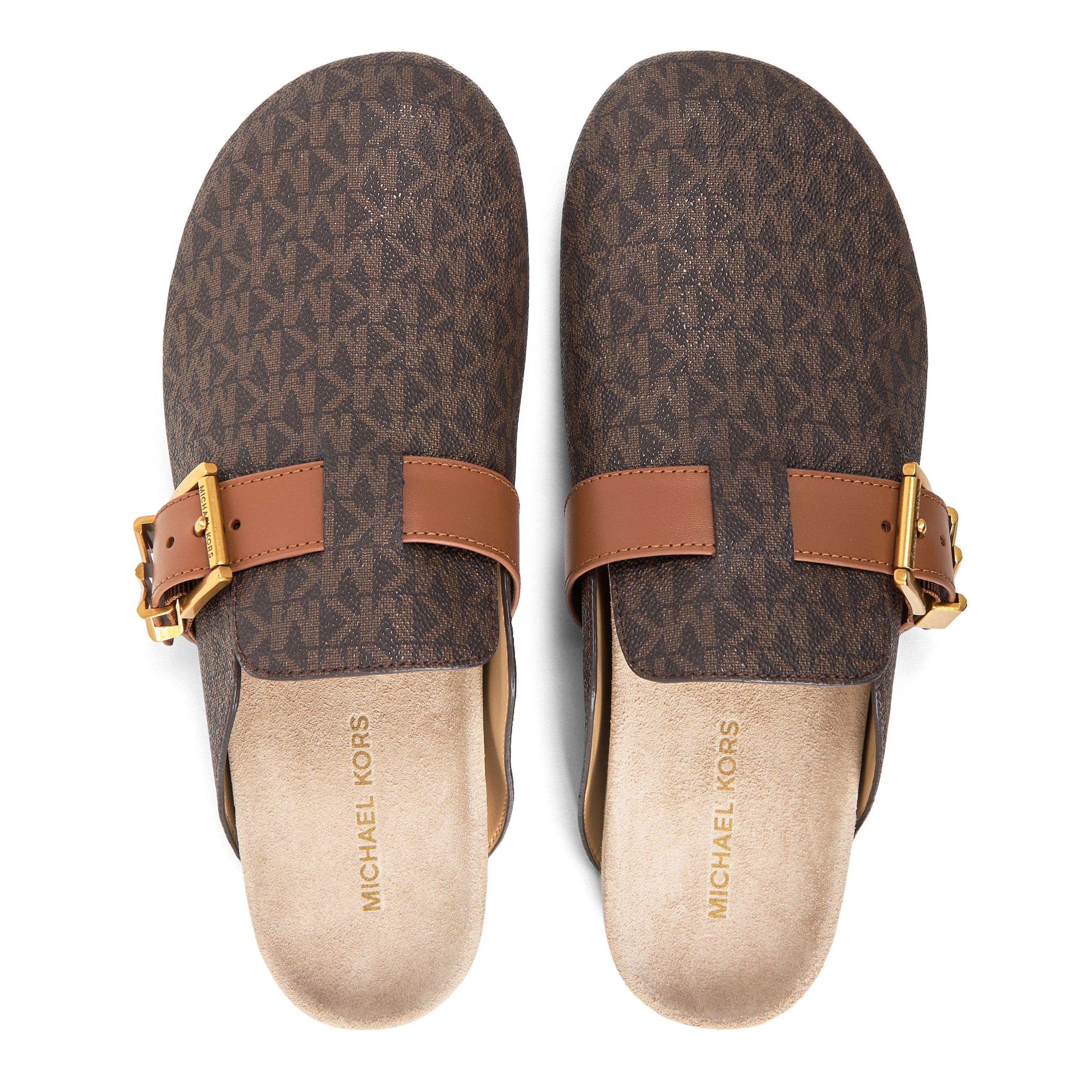 Brown Sig - MICHAEL Michael Kors - Women's Greer Mule Flat Mules - 4