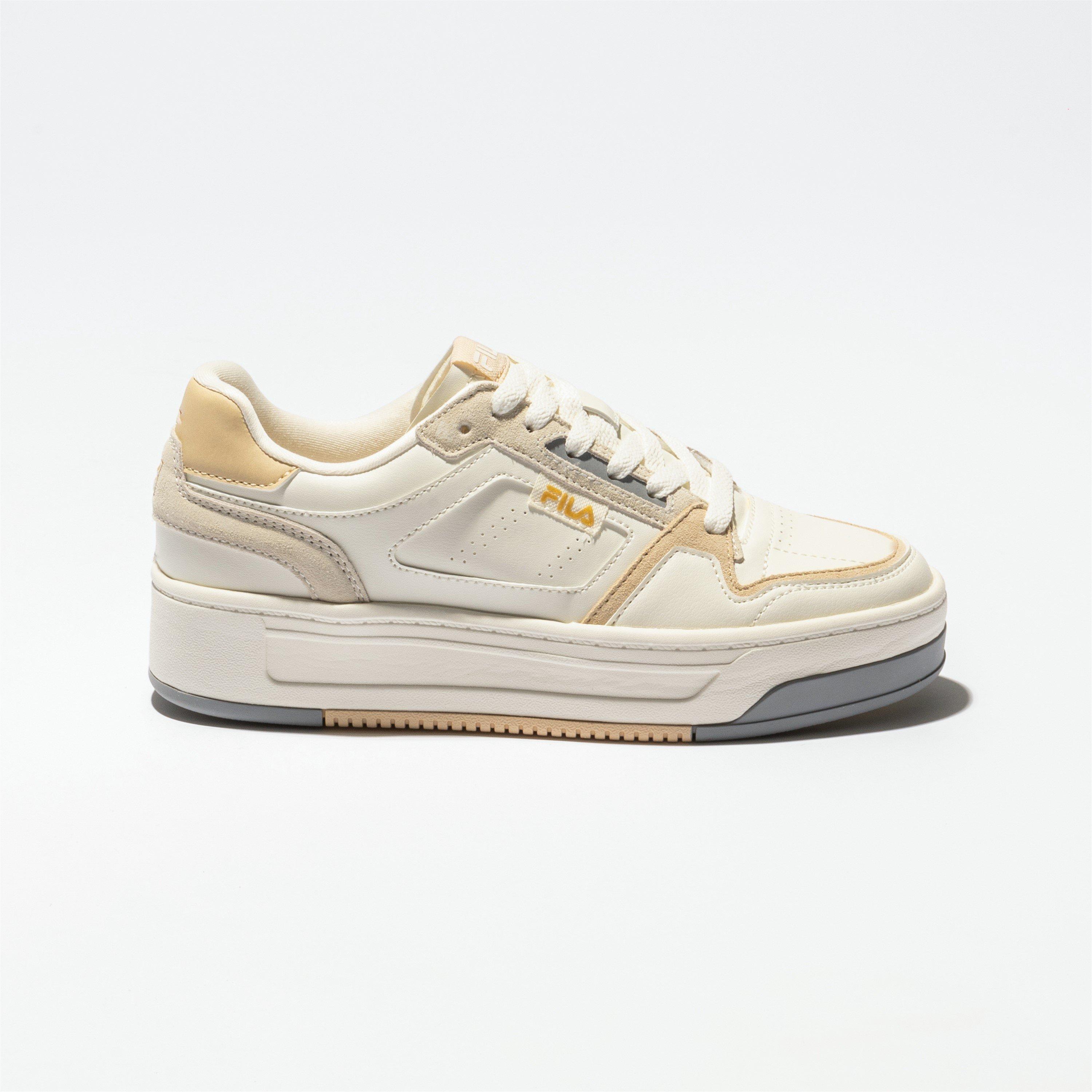 WHT/BGE/PNK - Fila - Court Ball Womens Sneakers - 1