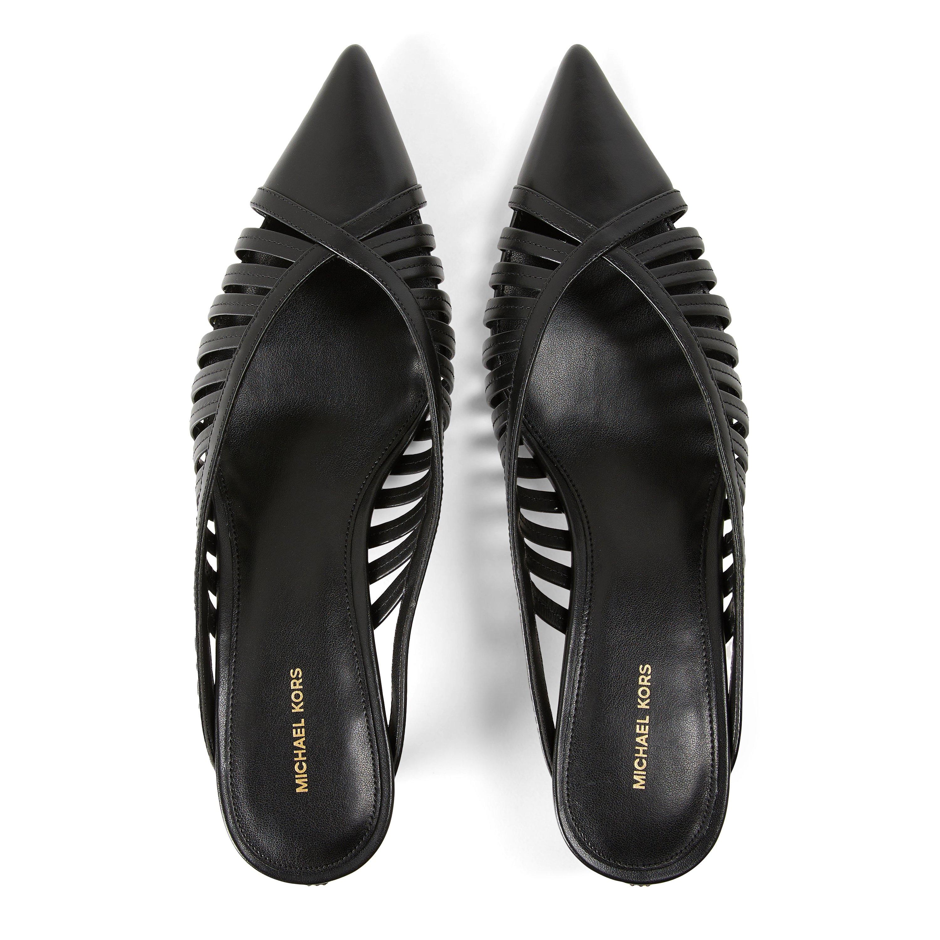 Black - MICHAEL Michael Kors - Women's Adriana 45 Heeled Mules - 4