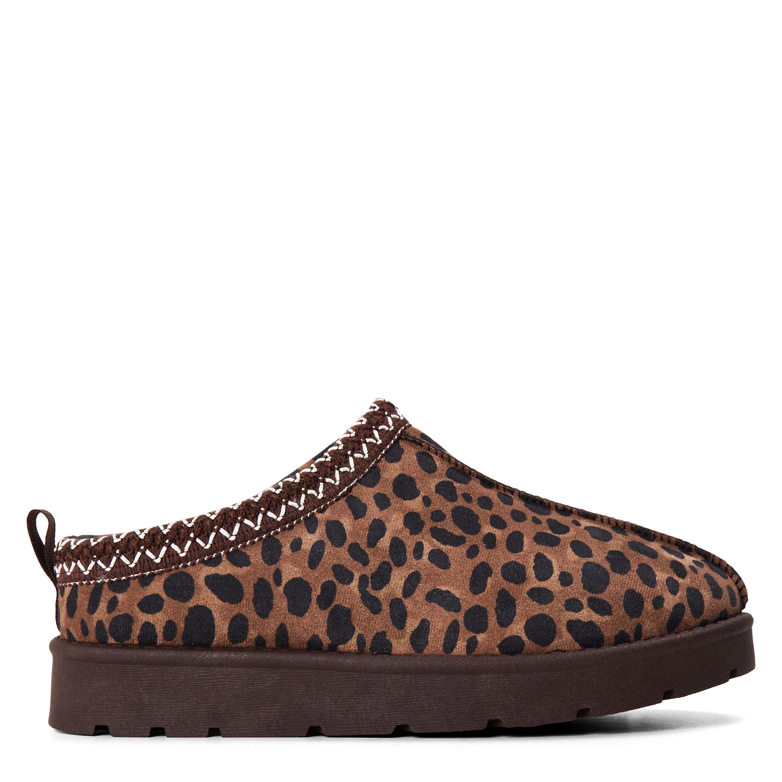 Dk Brown/Leo - Wheres That From - Where’s Aztec Detail Faux Fur Lining Mini Boots - 1
