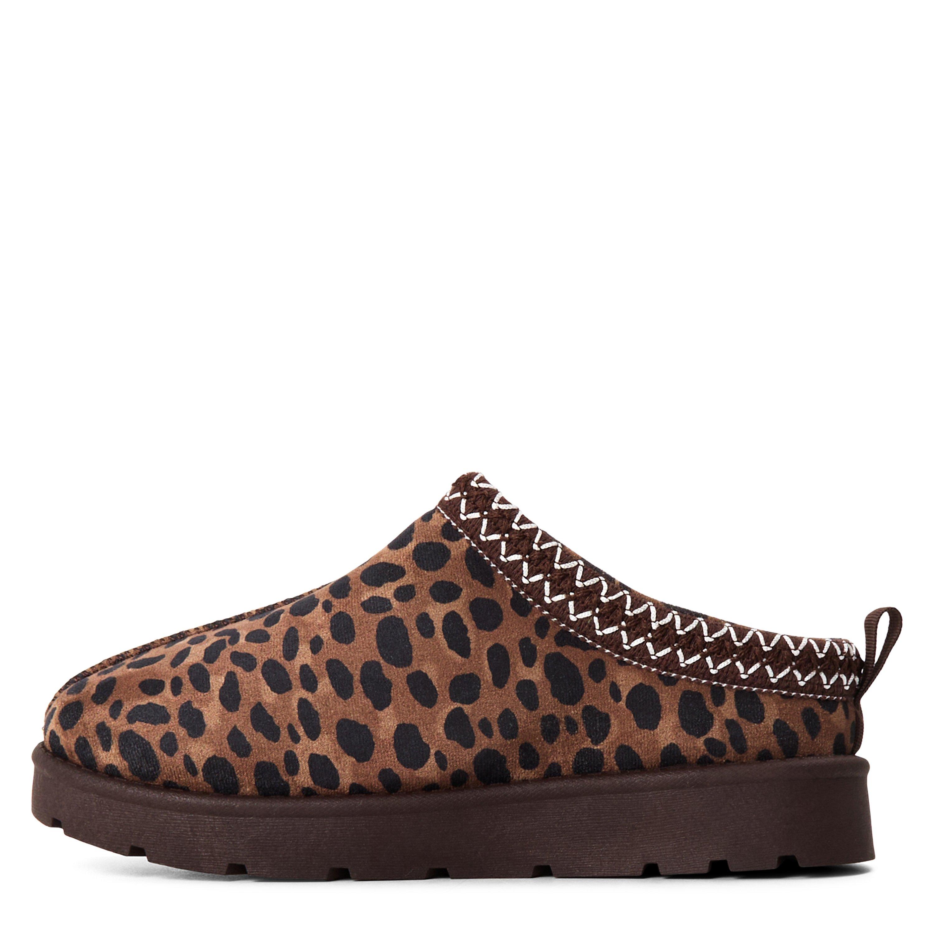 Dk Brown/Leo - Wheres That From - Where’s Aztec Detail Faux Fur Lining Mini Boots - 2