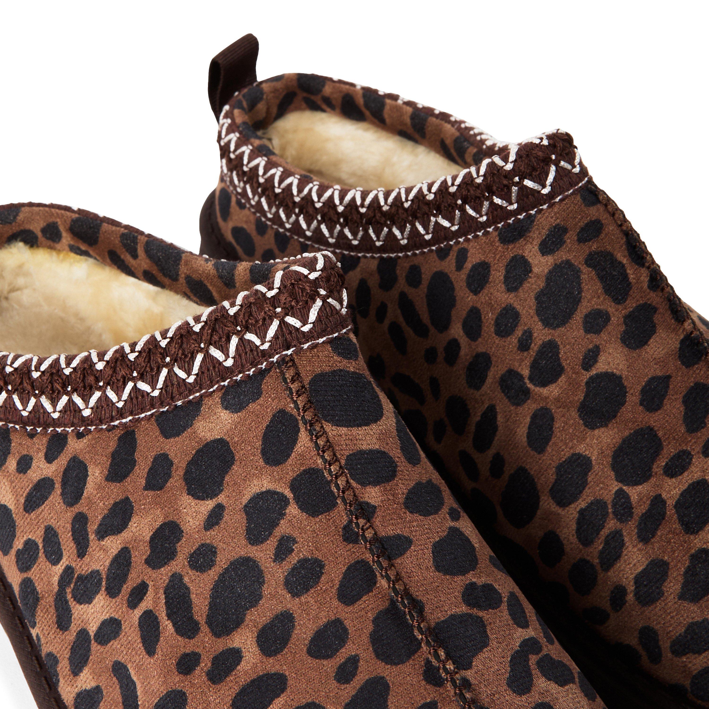 Dk Brown/Leo - Wheres That From - Where’s Aztec Detail Faux Fur Lining Mini Boots - 5