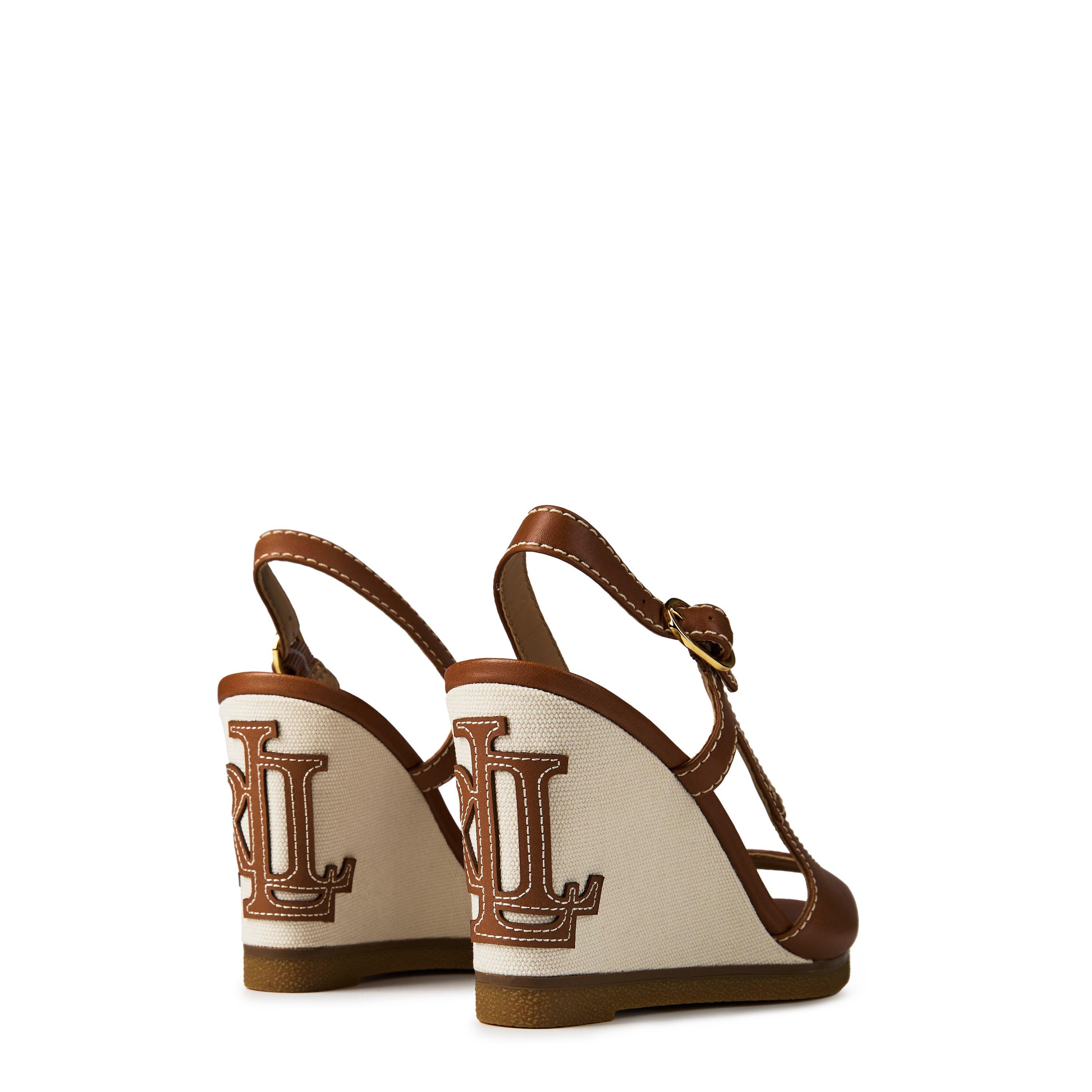 Deep Saddle Tan - Lauren by Ralph Lauren - Roni Wedge Heels - 5