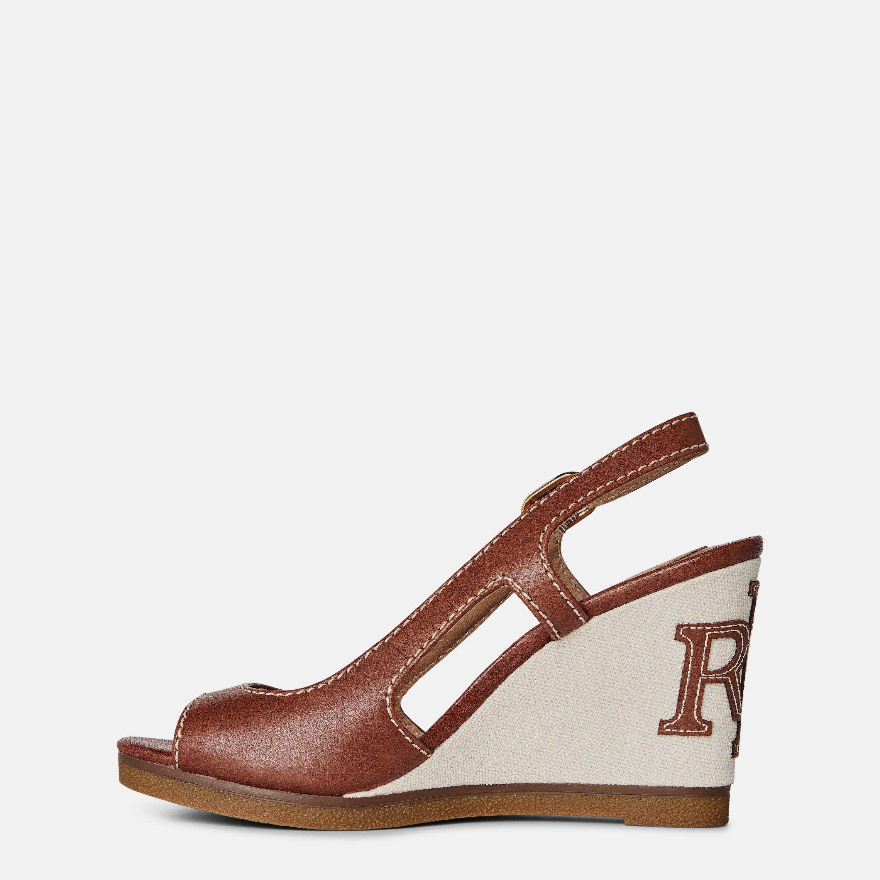 Deep Saddle Tan - Lauren by Ralph Lauren - Roni Wedge Heels - 2