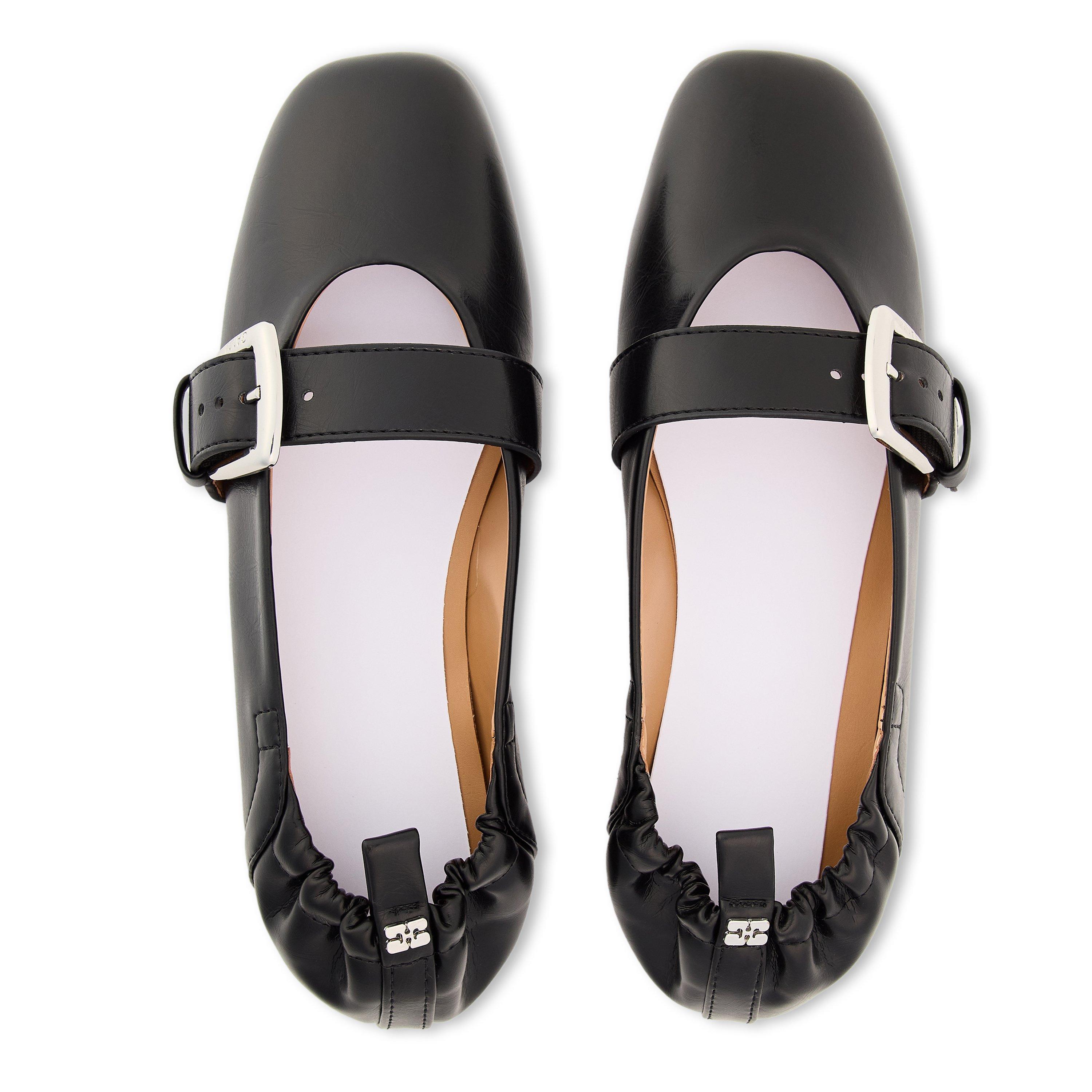 Black - Ganni - Ganni Ballerina Crin Ld62 - 4