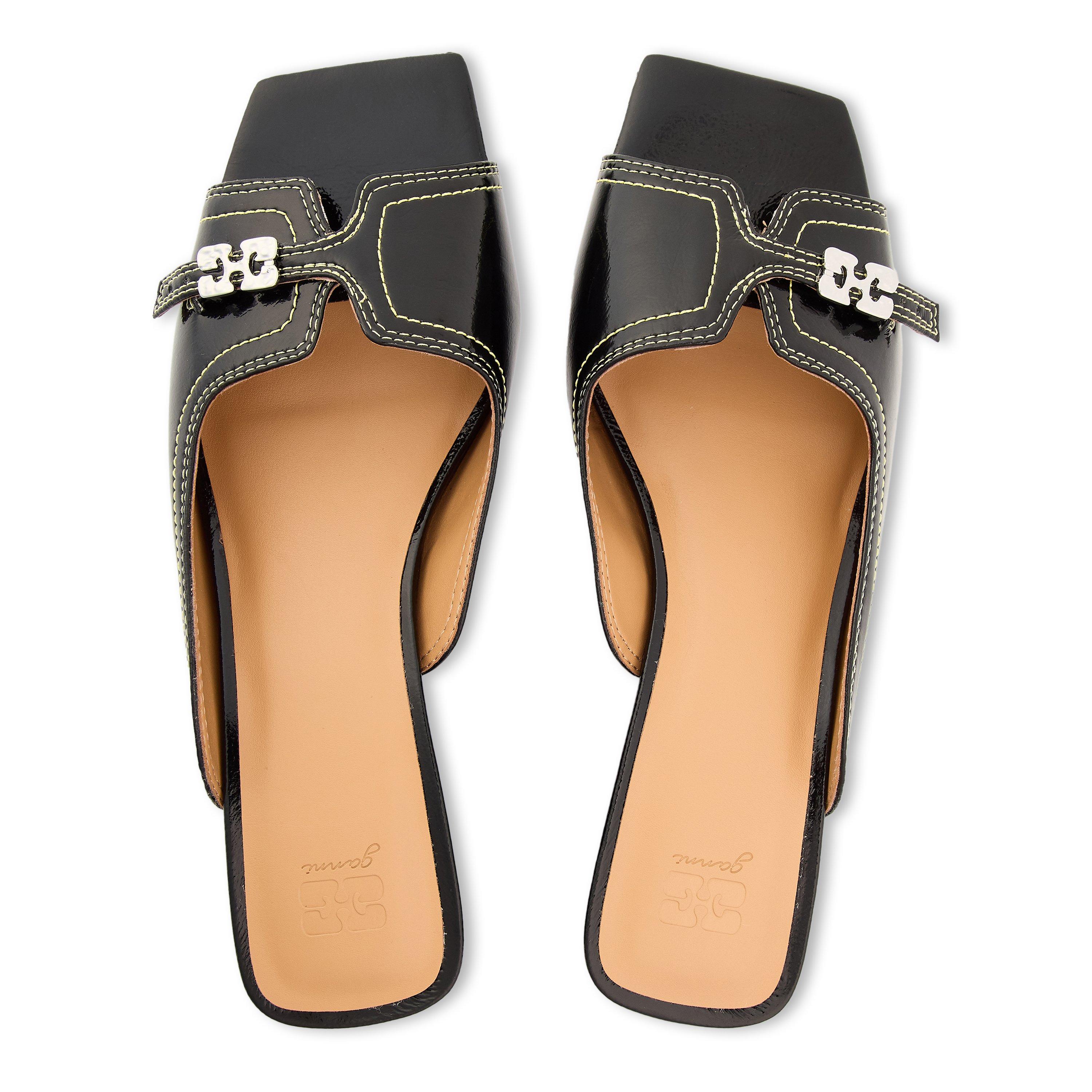 Black - Ganni - Ganni Wedge Ml Sand Ld62 - 4