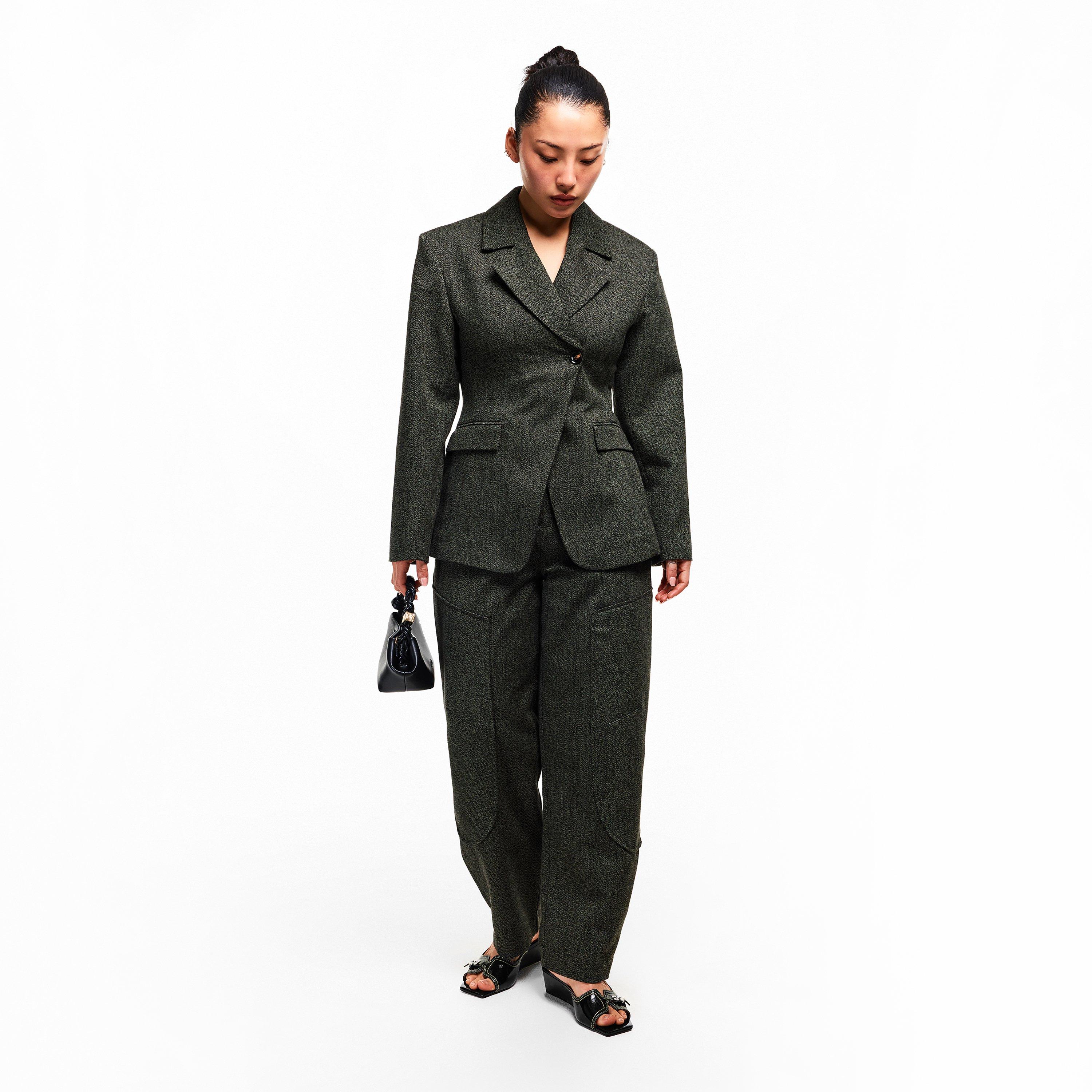 Black - Ganni - Ganni Wedge Ml Sand Ld62 - 6