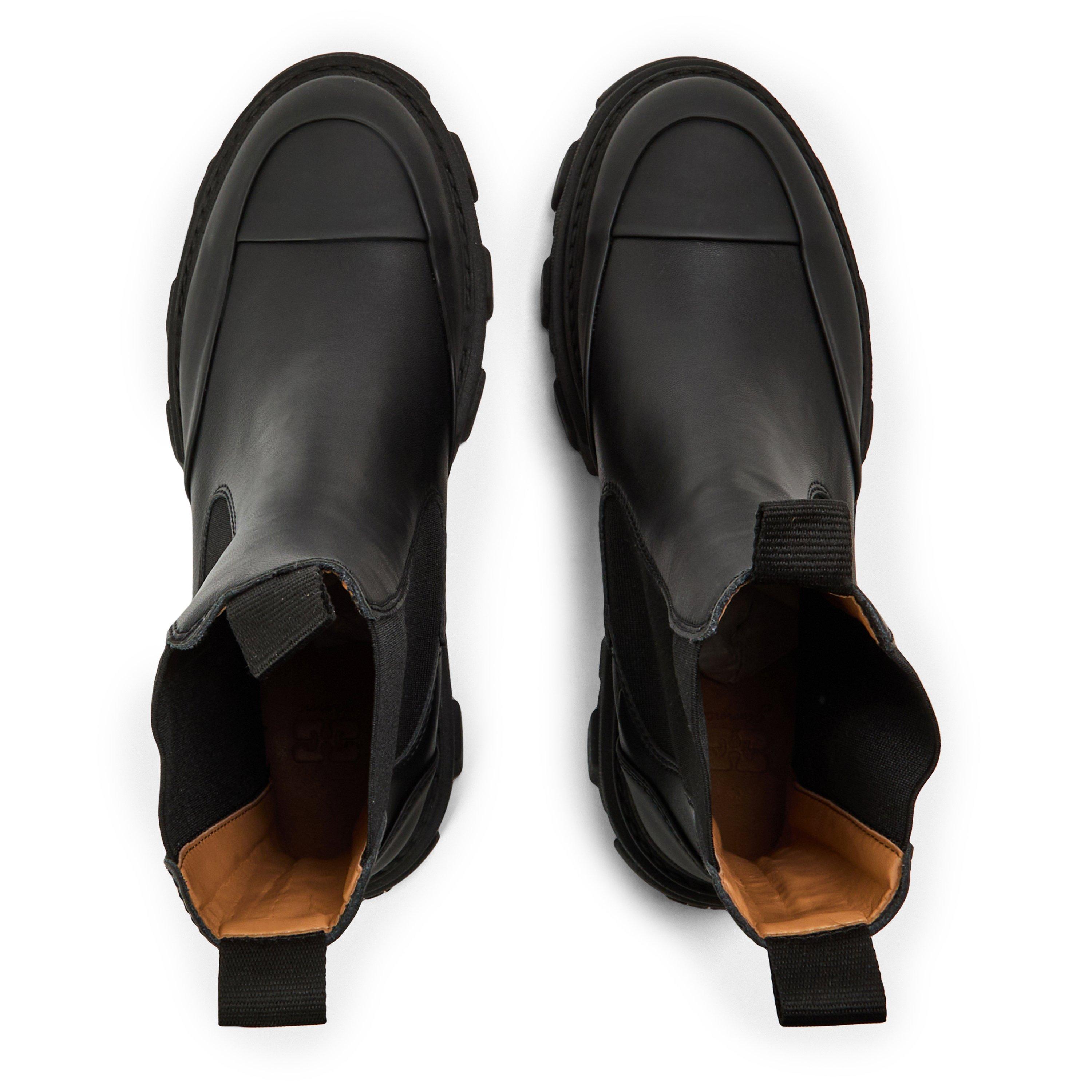 Black - Ganni - Ganni Mid Chels Boot Ld62 - 4