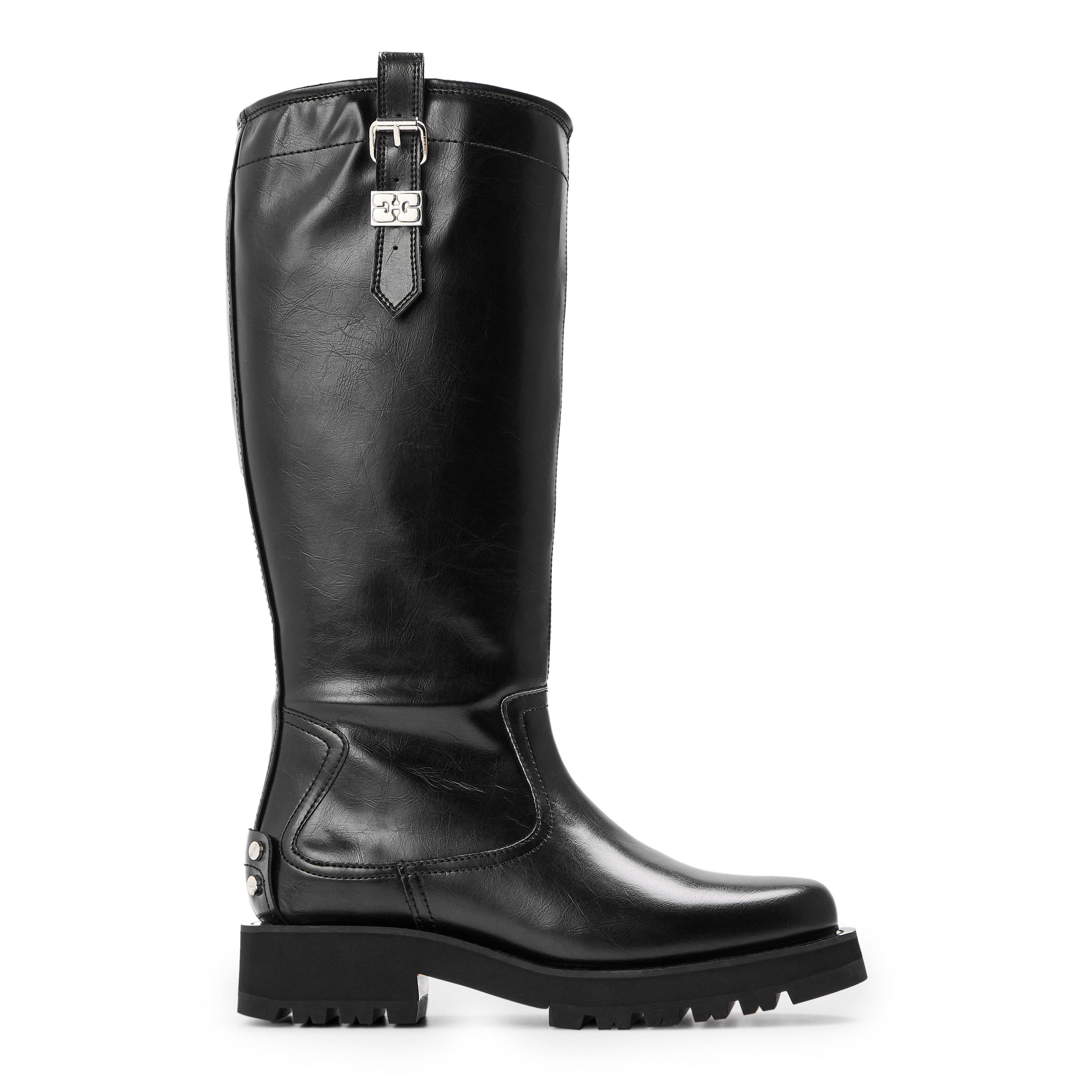 Black - Ganni - Womens High Boots - 1