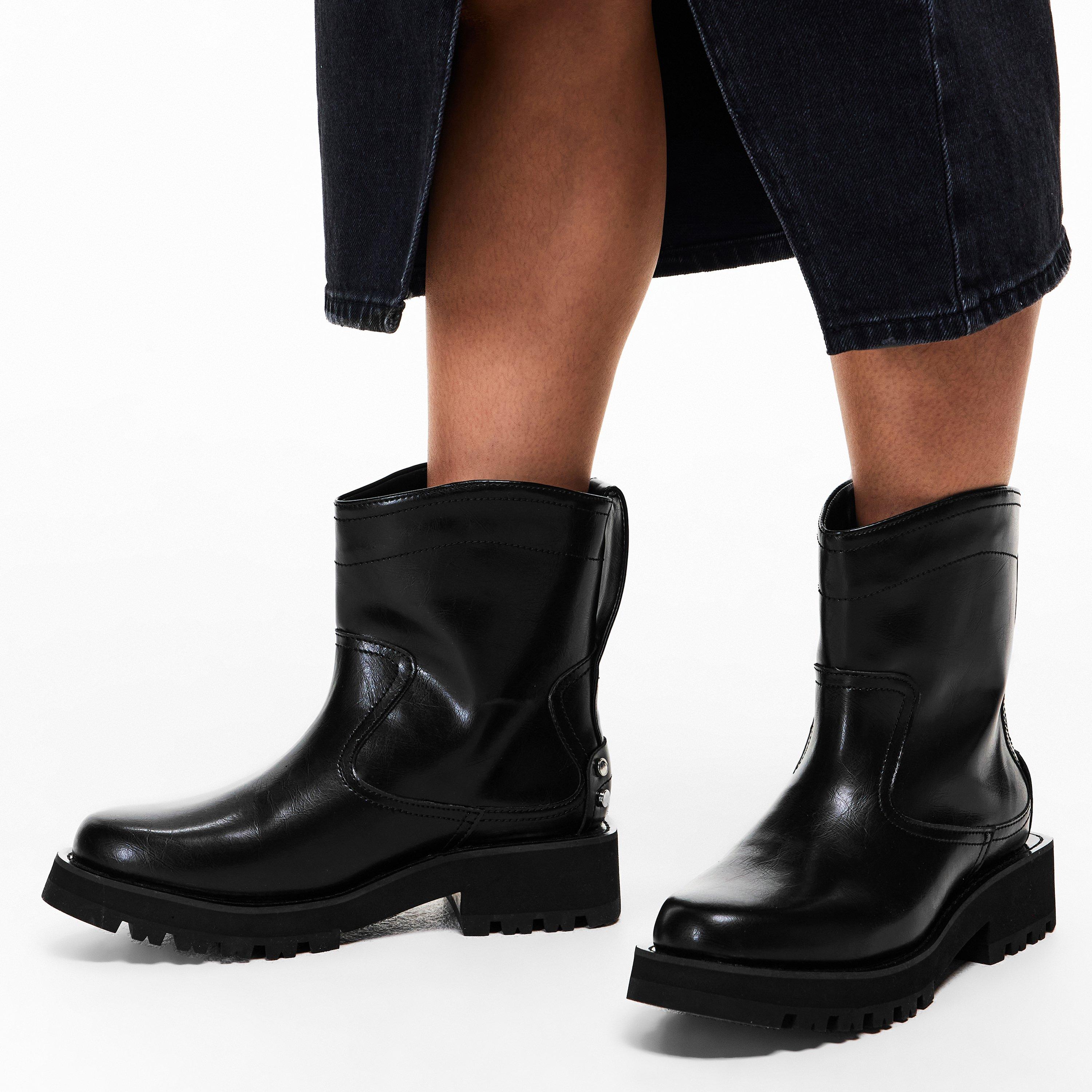 Black - Ganni - Ganni Low Boot Crink Ld62 - 3