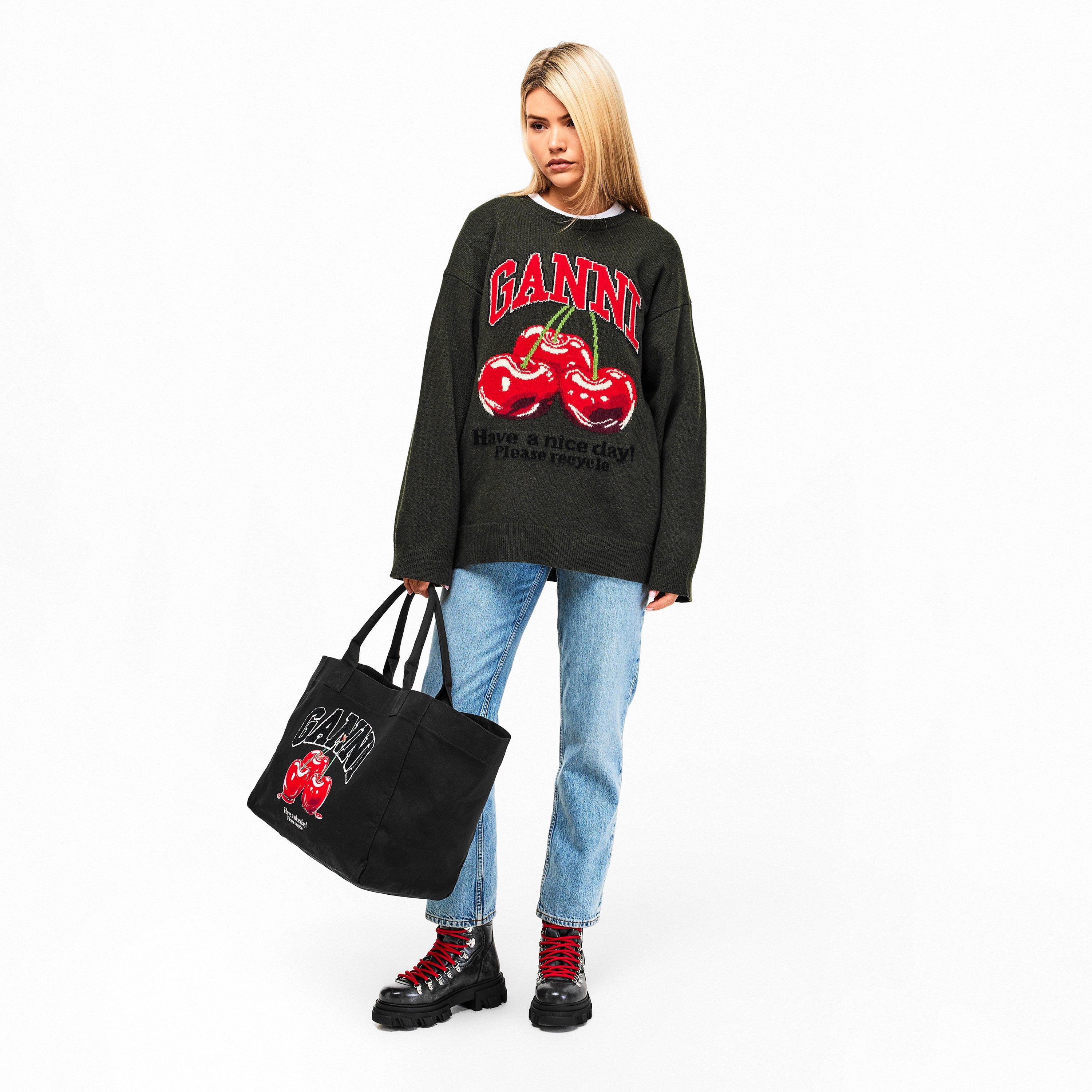 Ebony - Ganni - Women's Clted Mount Flat Ankle Boots - 6