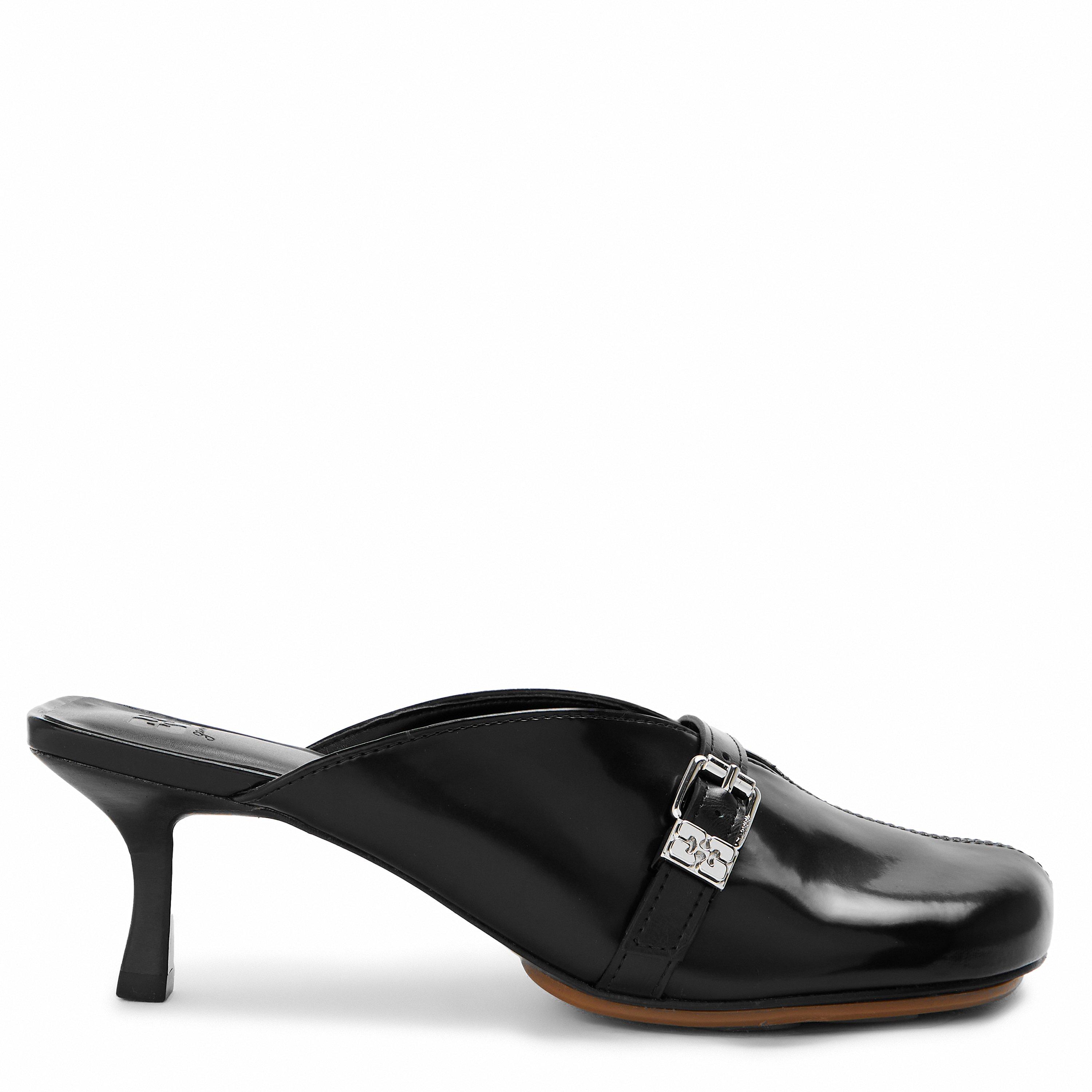 Ganni Women's Heeled Mules - Black - Size 4 (37)