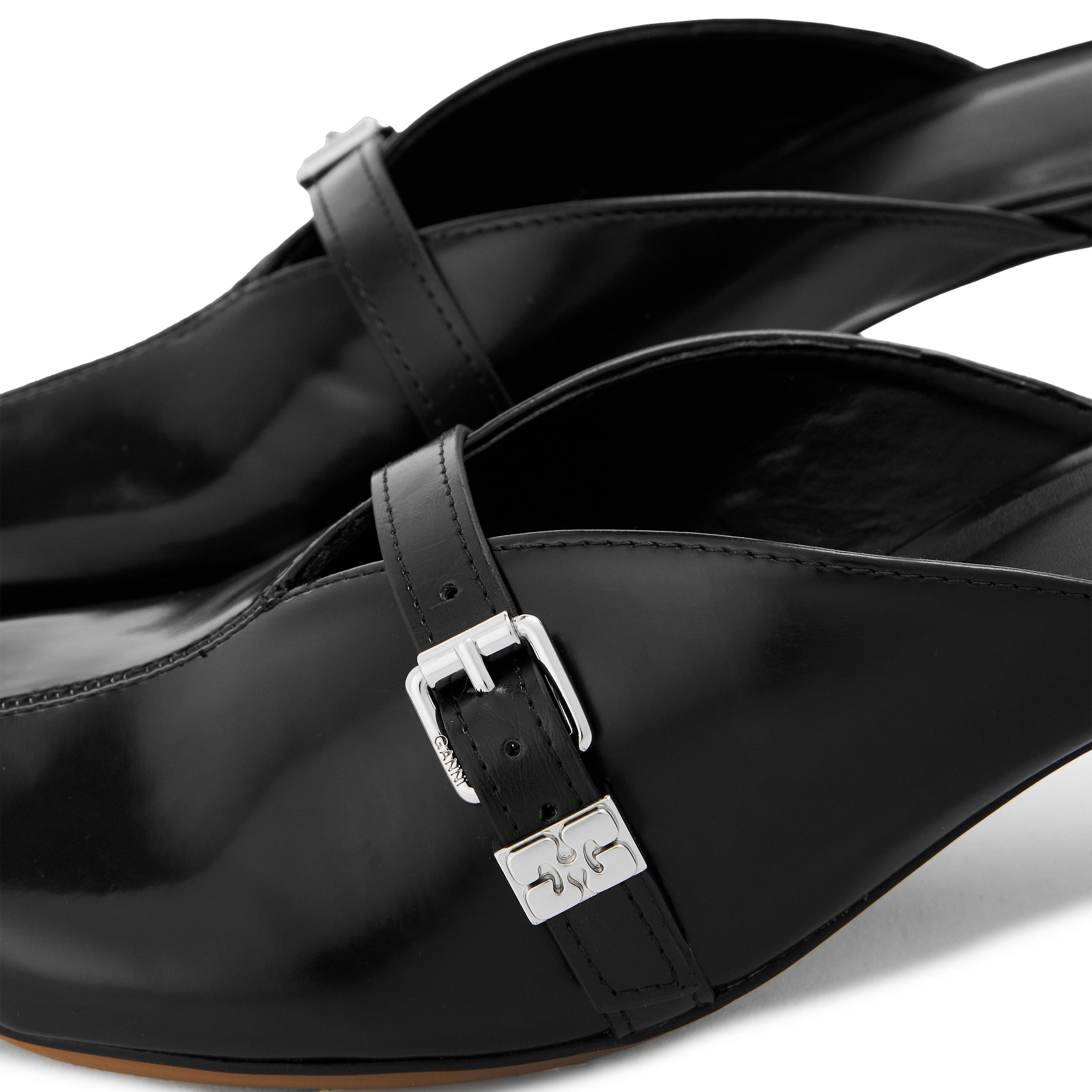 Black - Ganni - Ganni Heeled Mule Ld62 - 3