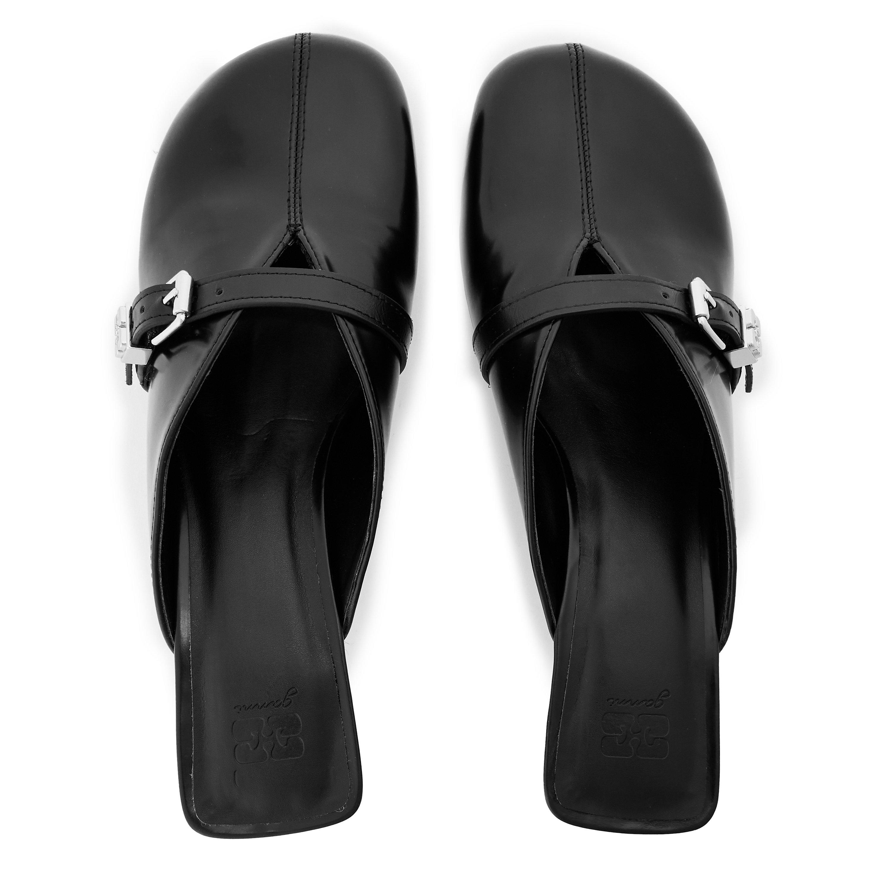 Black - Ganni - Ganni Heeled Mule Ld62 - 4