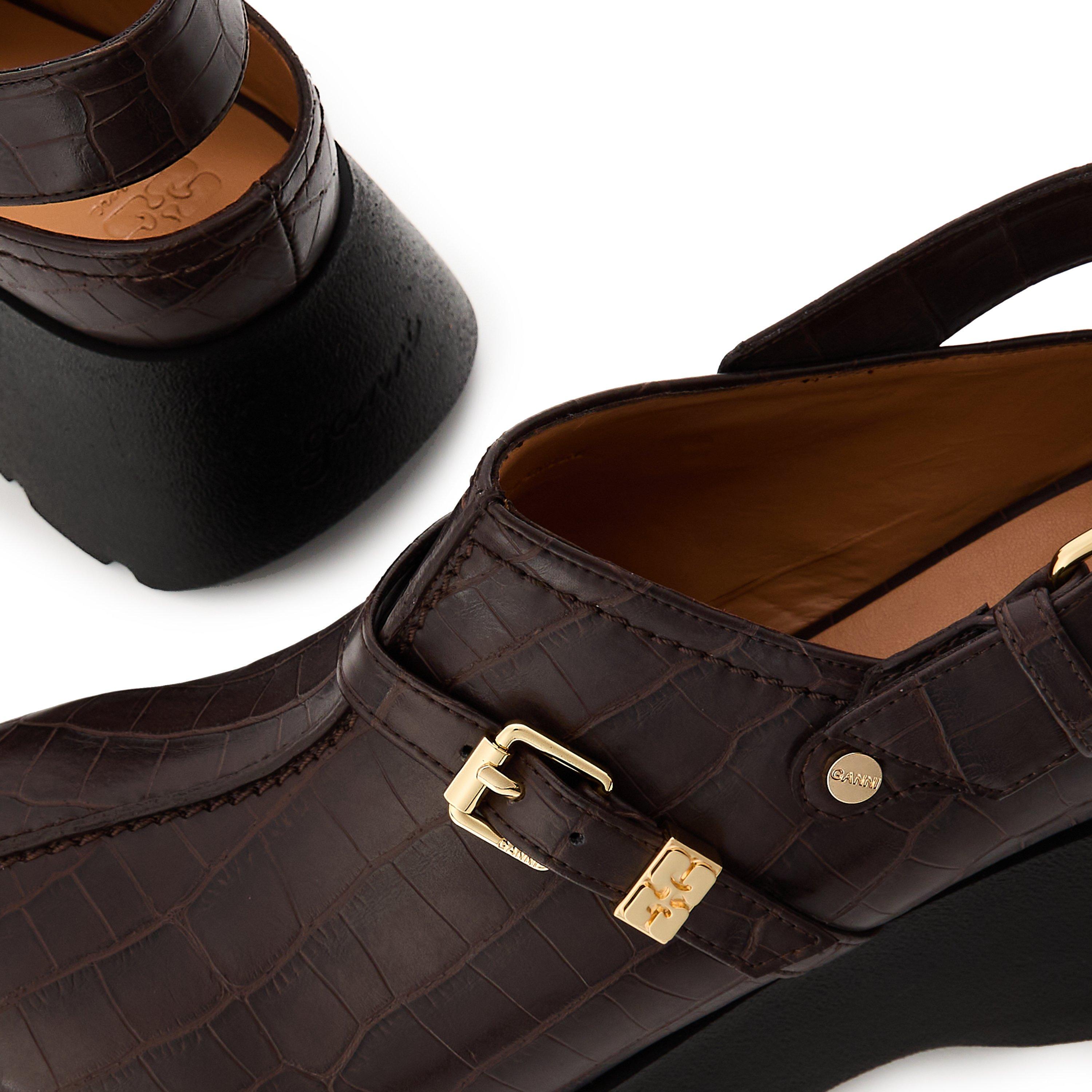 Choco Fondant - Ganni - Women's Kat Sabot Platform Boots - 4