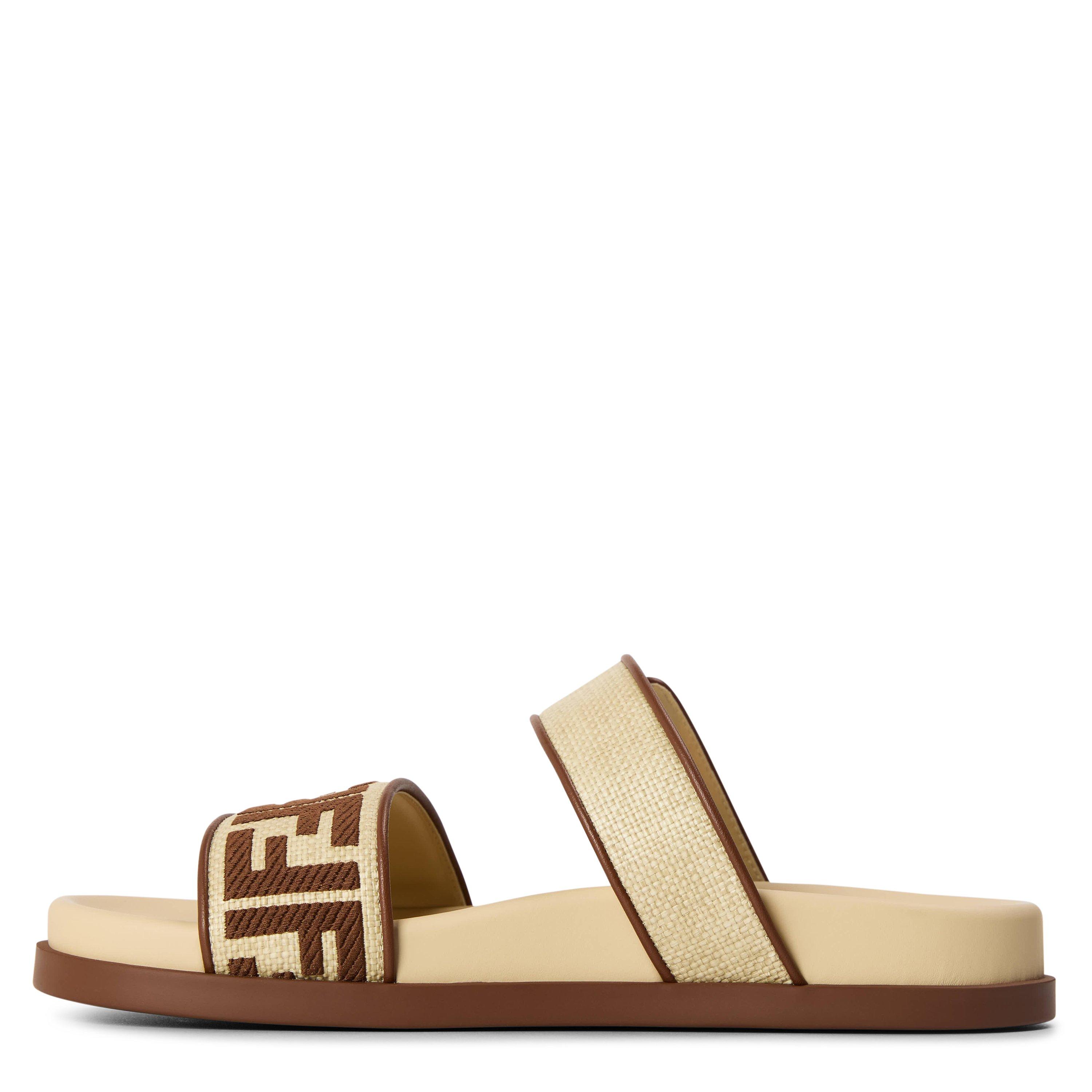Gia Alch - Fendi - Women's Rafia FF Flat Sandals - 2
