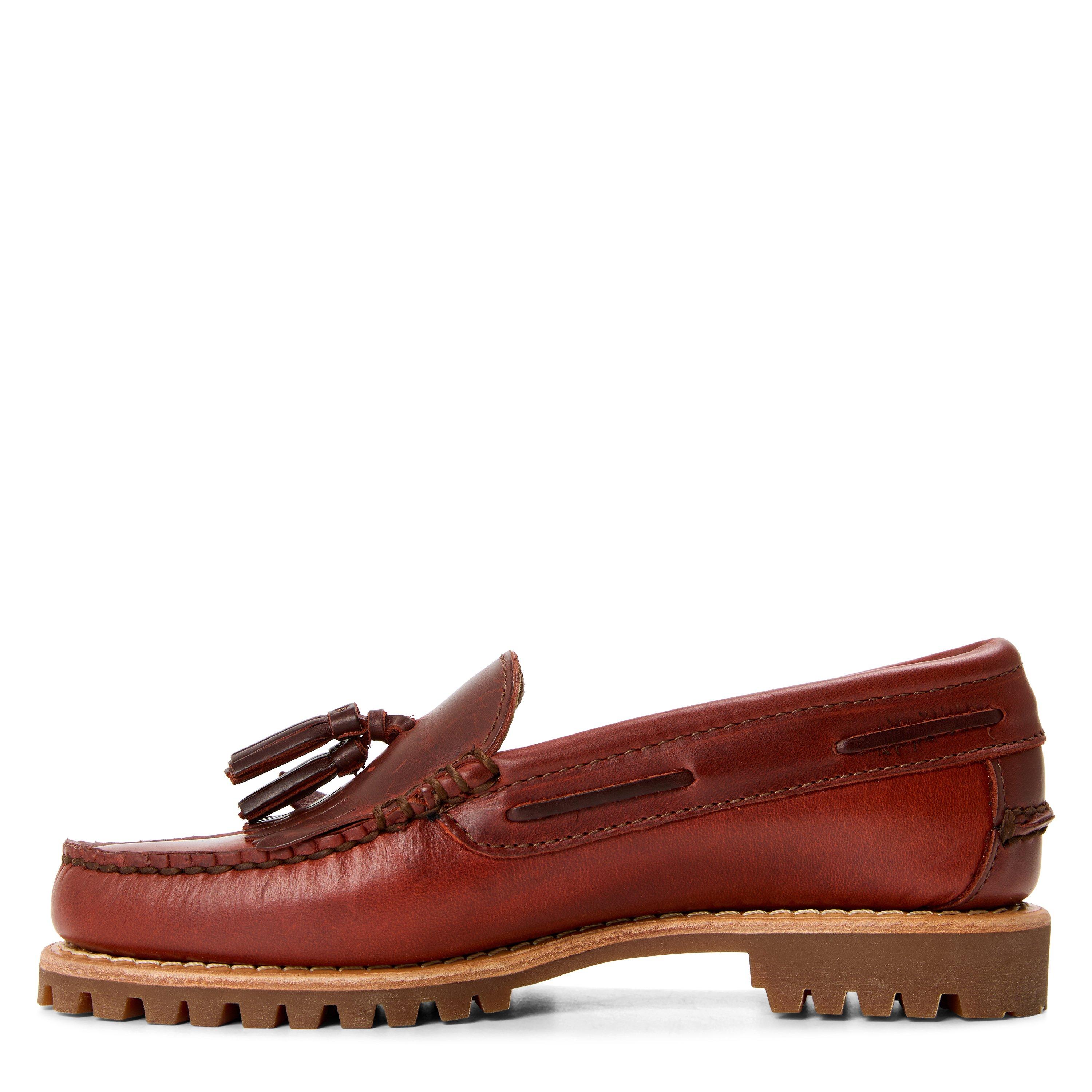 Burgundy - Timberland - Women's 3-Eye Lug Handsewn Leather Boat Shoes - 2