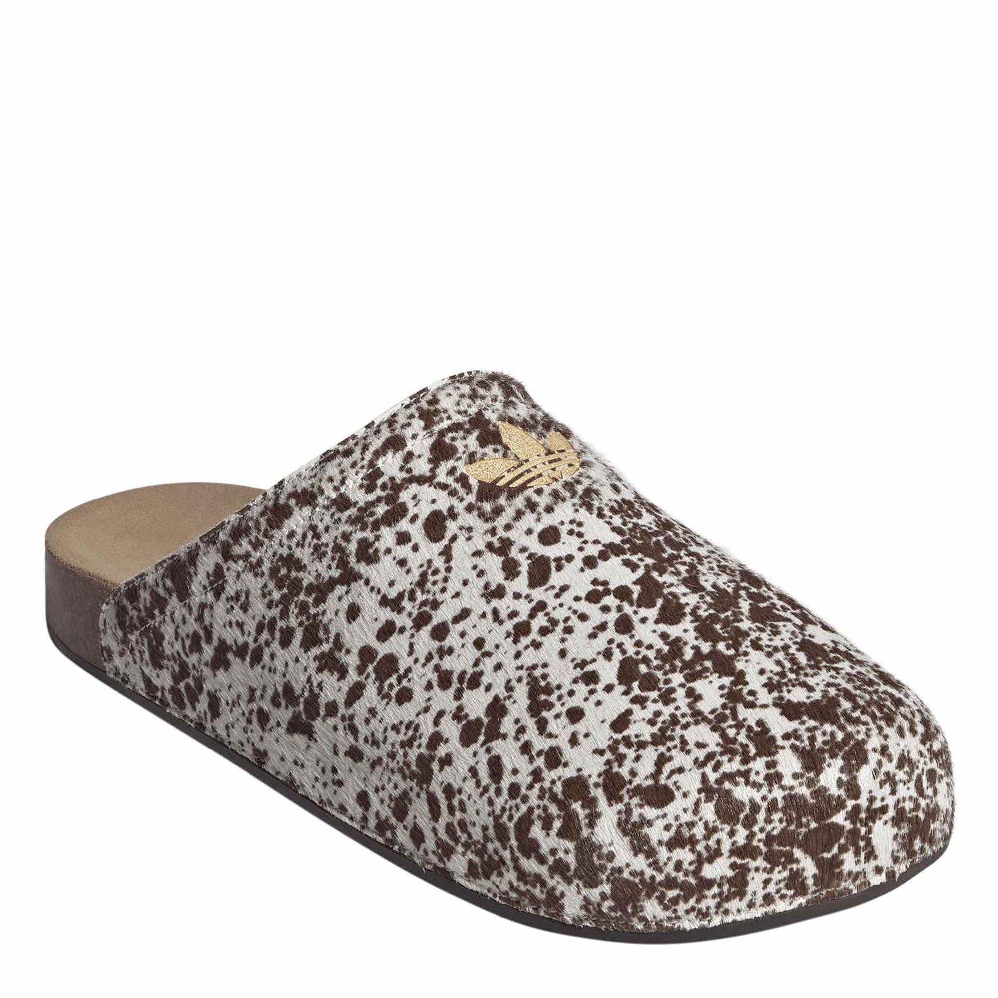 White/Brown - adidas Originals - Women's AdiMule OG Leather Clogs - 3