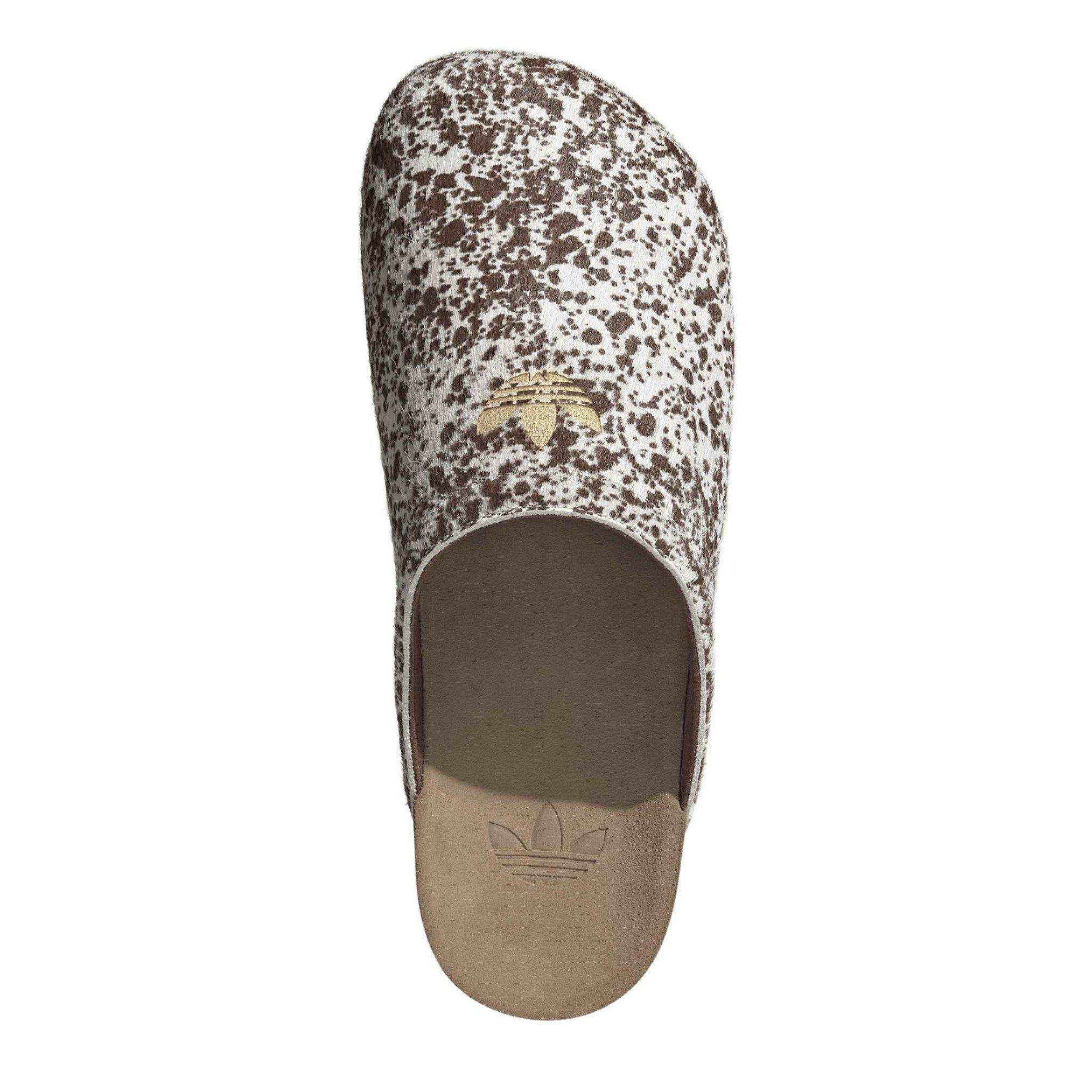 White/Brown - adidas Originals - Women's AdiMule OG Leather Clogs - 5
