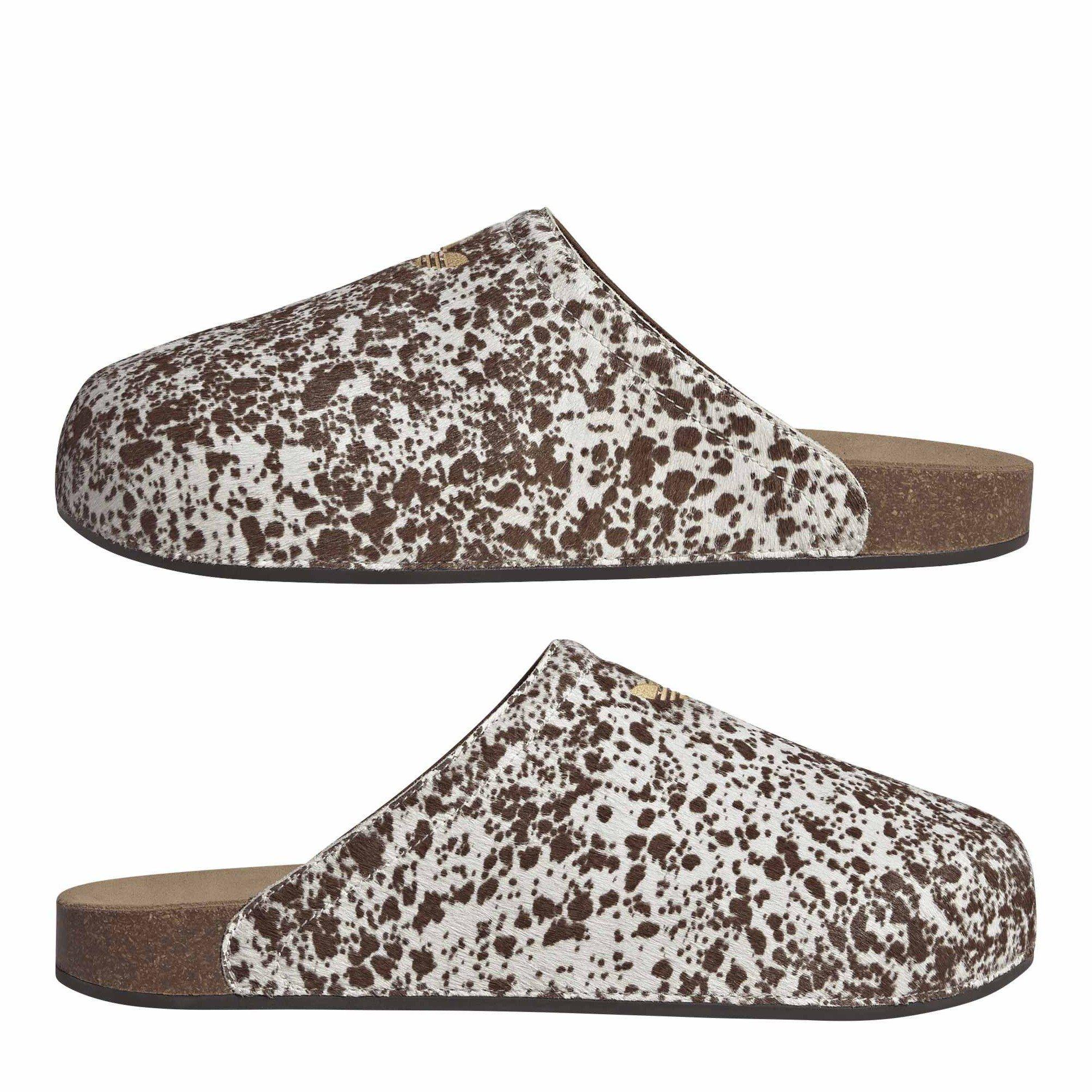 White/Brown - adidas Originals - Women's AdiMule OG Leather Clogs - 9