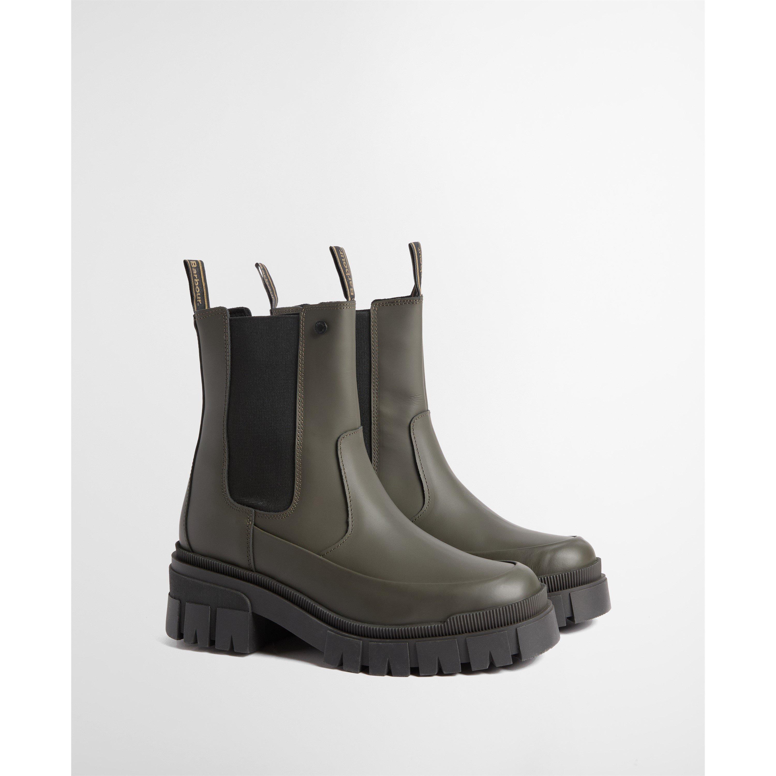 Olive - Barbour - Women's Sofie Barbour Modern Heritage Leather Chelsea Boots - 2