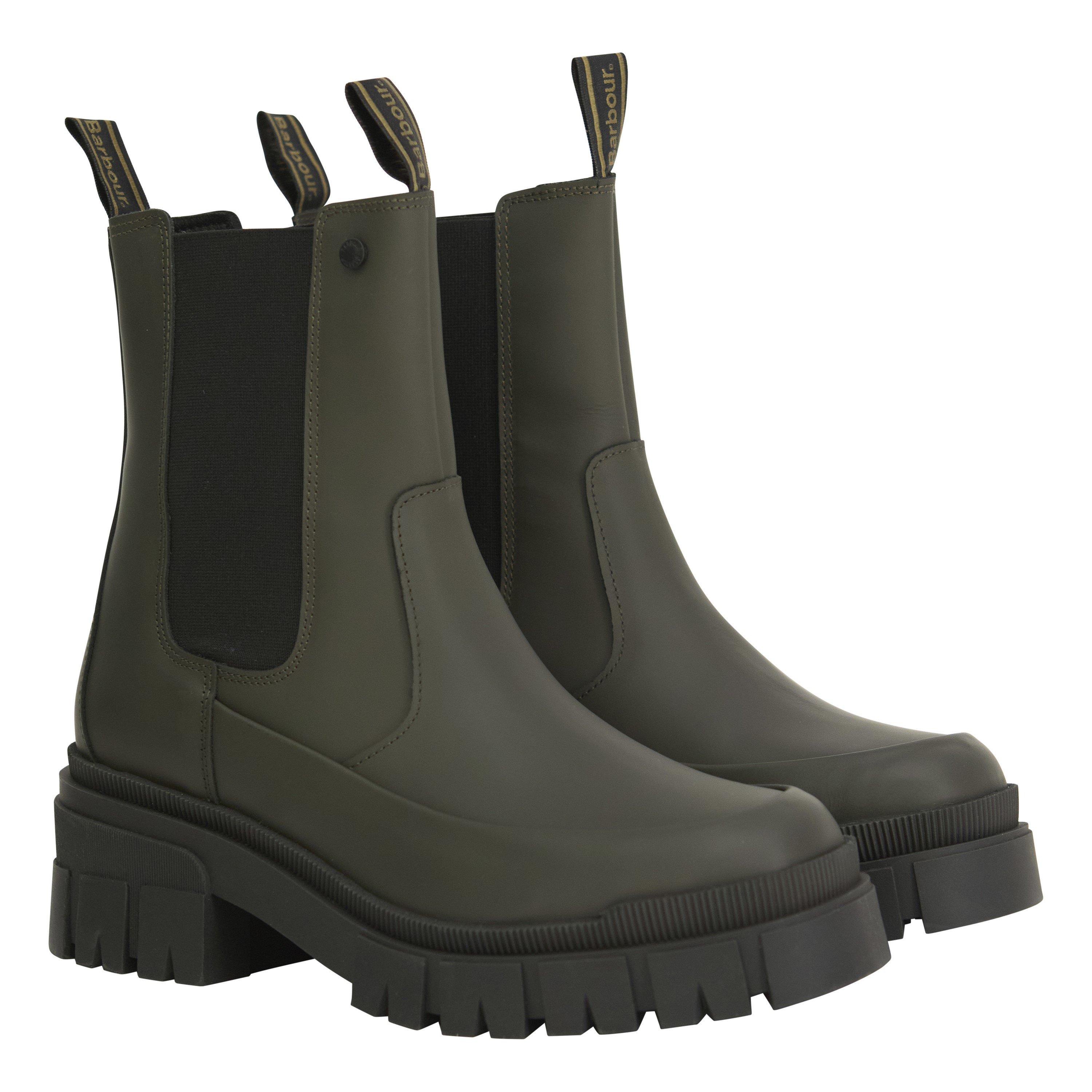 Olive - Barbour - Women's Sofie Barbour Modern Heritage Leather Chelsea Boots - 8