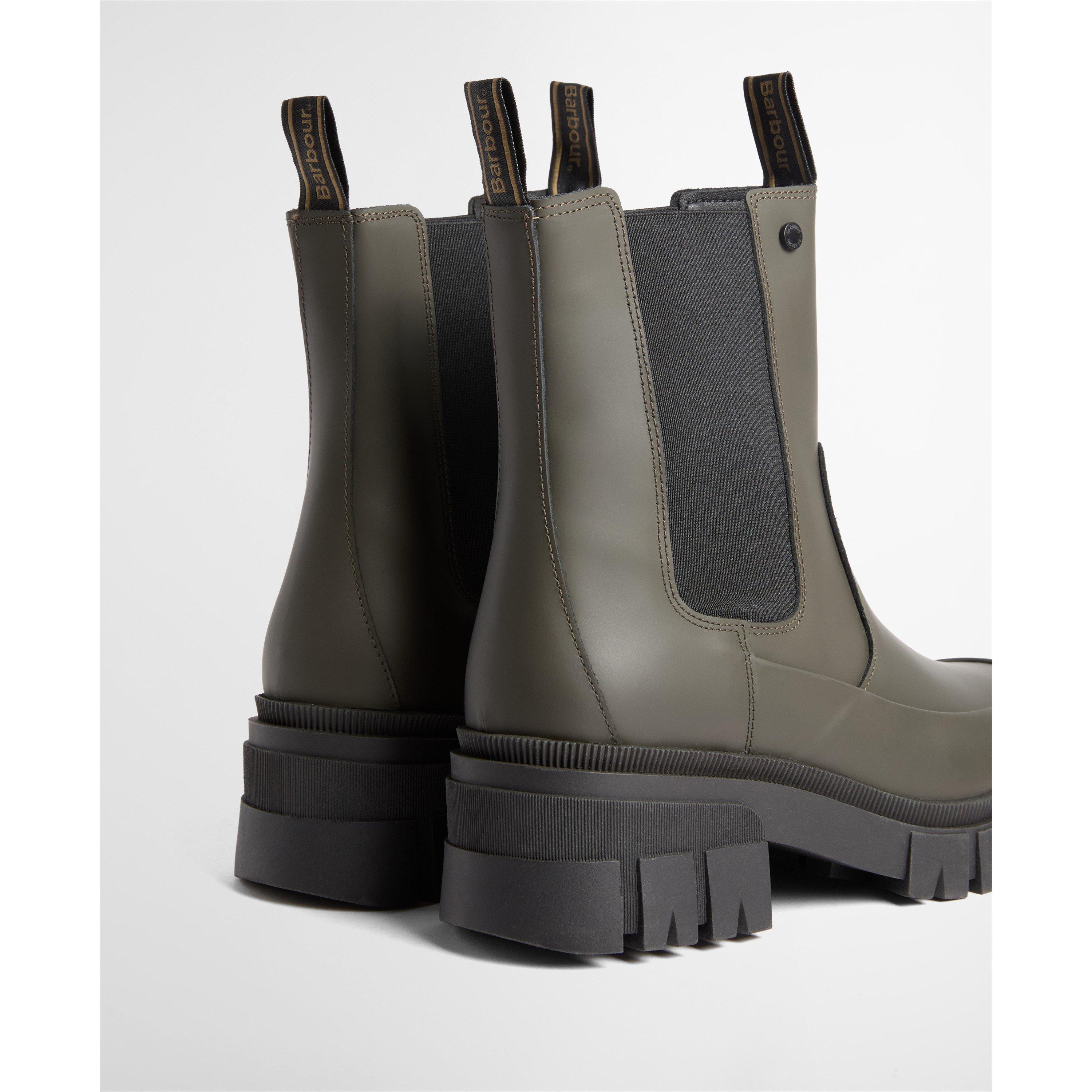 Olive - Barbour - Women's Sofie Barbour Modern Heritage Leather Chelsea Boots - 9
