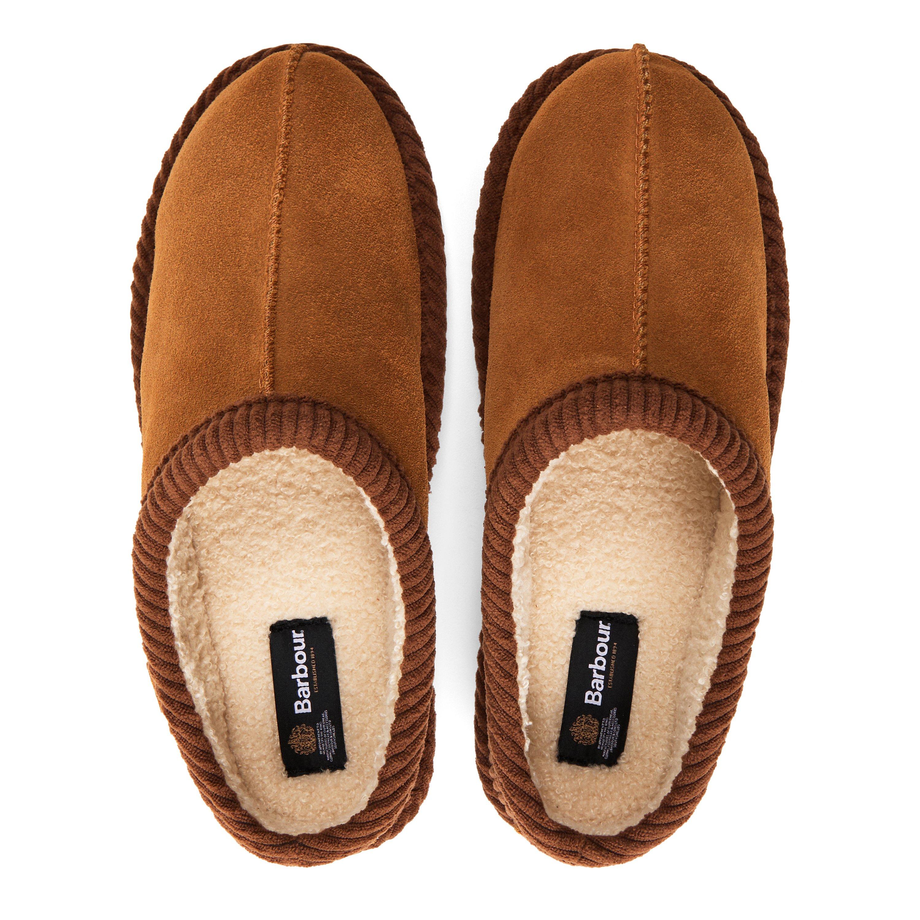 Tan Suede - Barbour - Women's Corbridge Suede Slider Slippers - 4