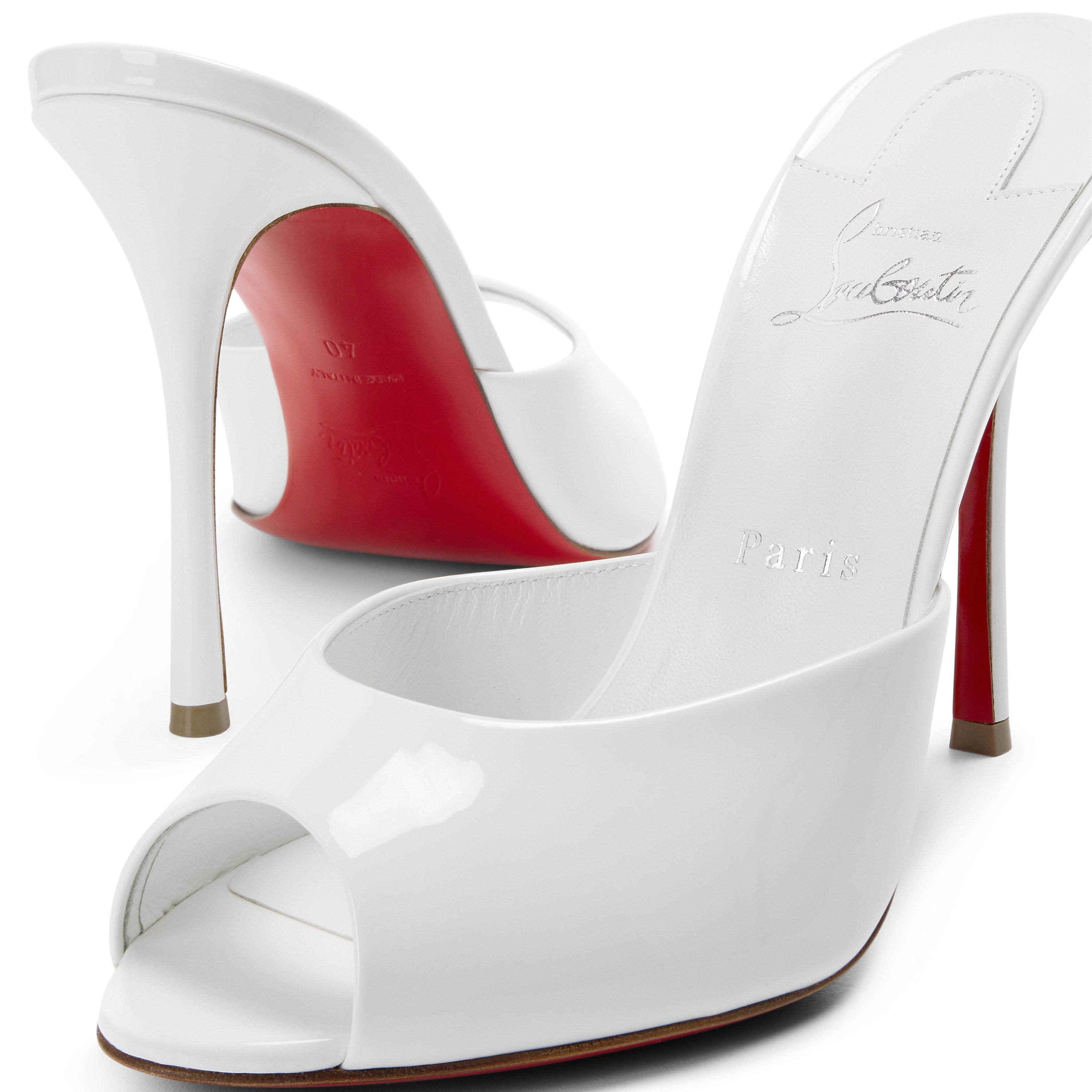 Bianco - Christian Louboutin - Women's Me Dolly 100 Heeled Sandals - 4