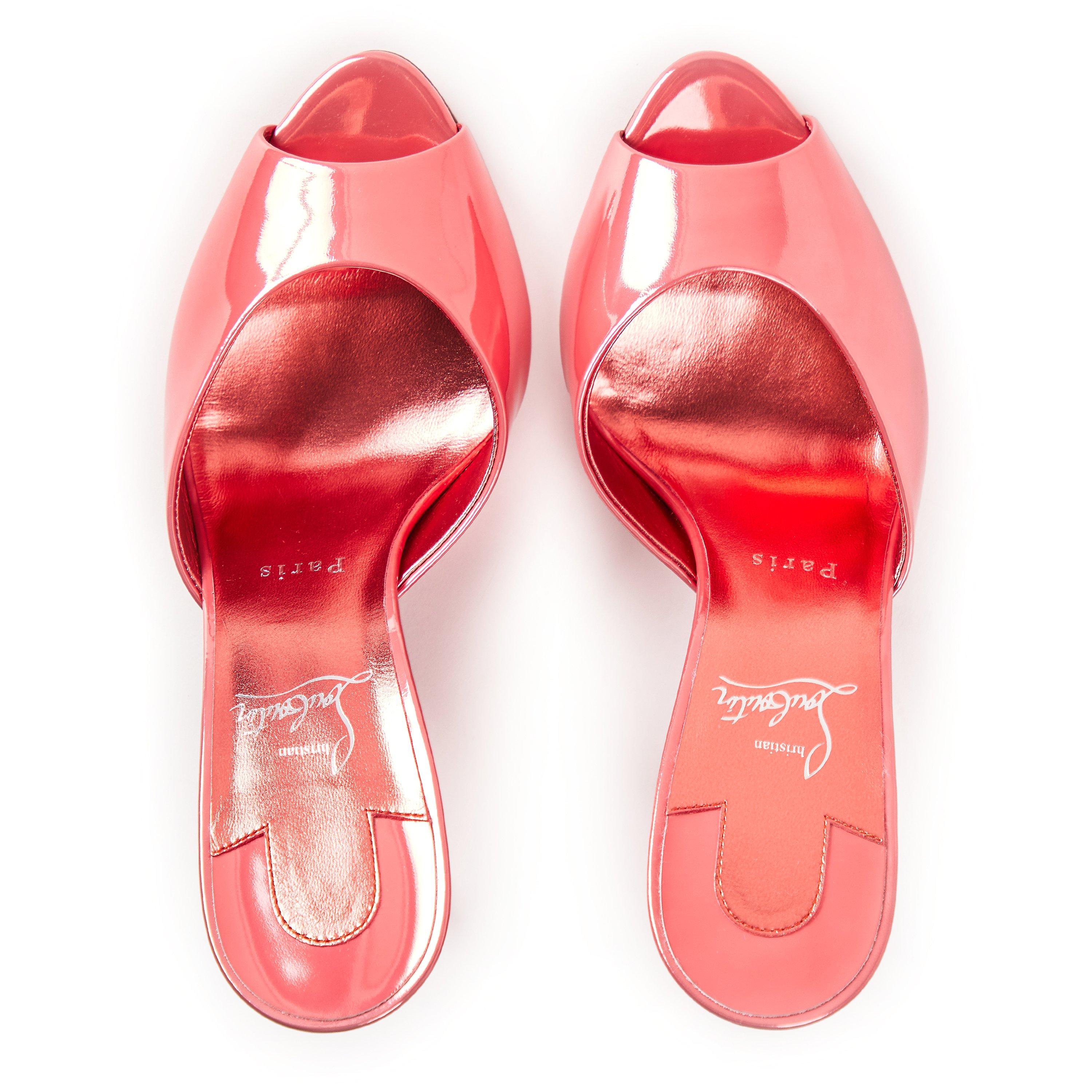 Grapefruit - Christian Louboutin - Women's Me Dolly 100 Heeled Sandals - 5