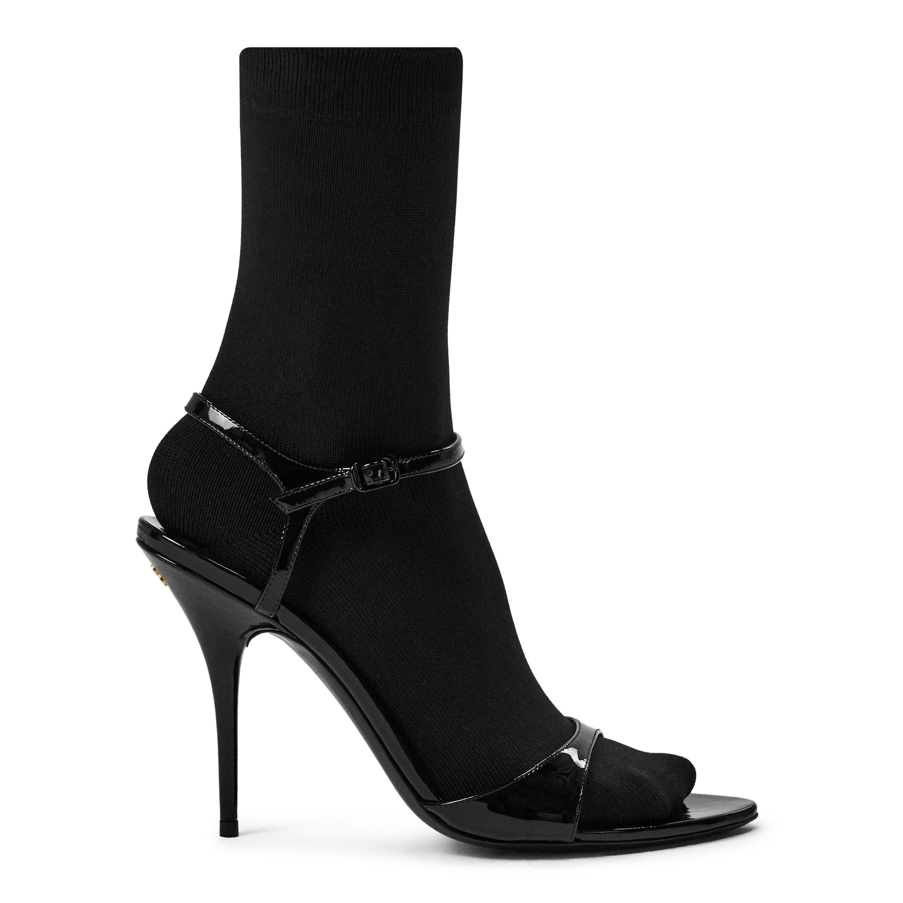 Black/Black - Balenciaga - Avenue Sock Sandals - 1