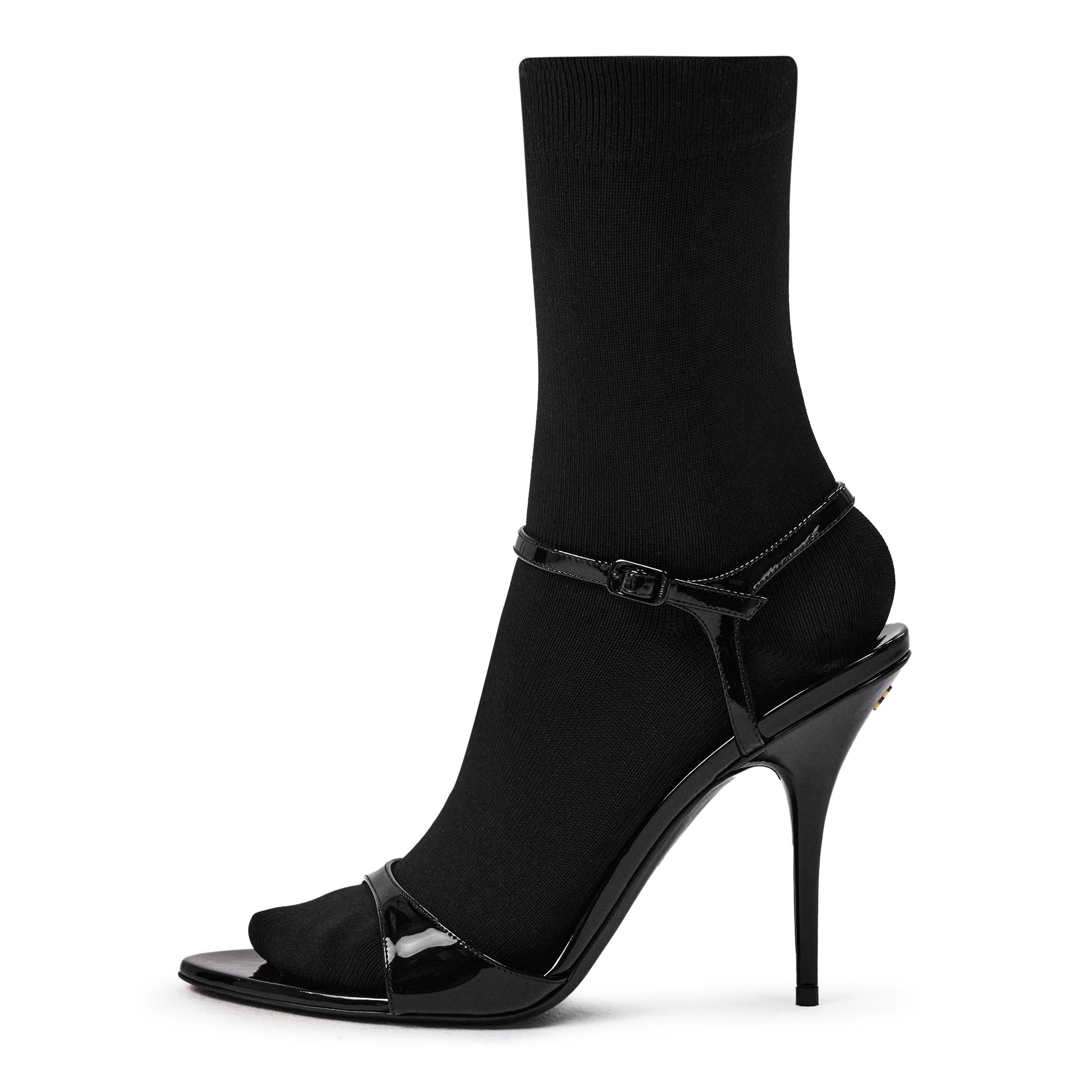 Black/Black - Balenciaga - Avenue Sock Sandals - 2