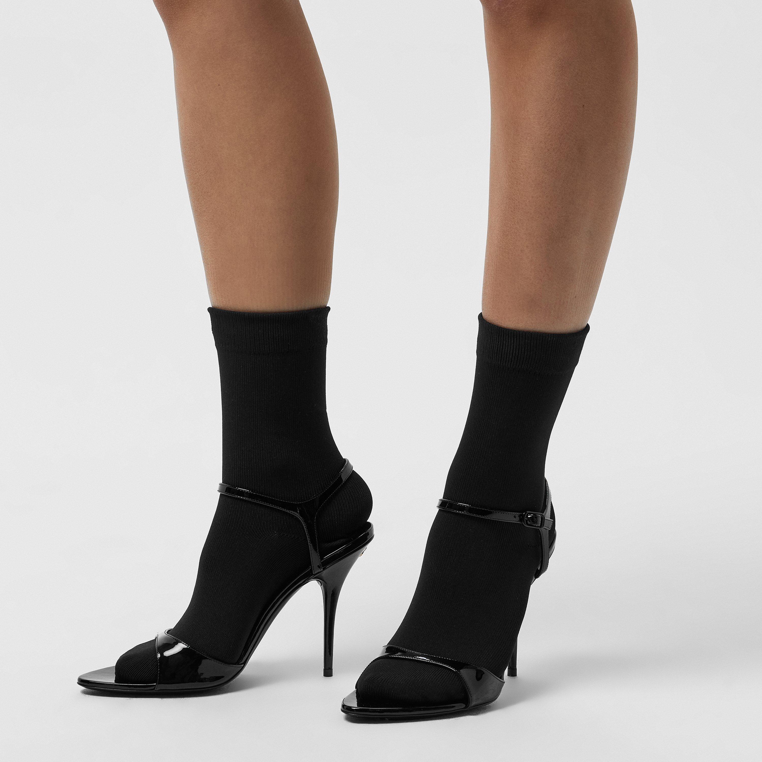 Black/Black - Balenciaga - Avenue Sock Sandals - 3