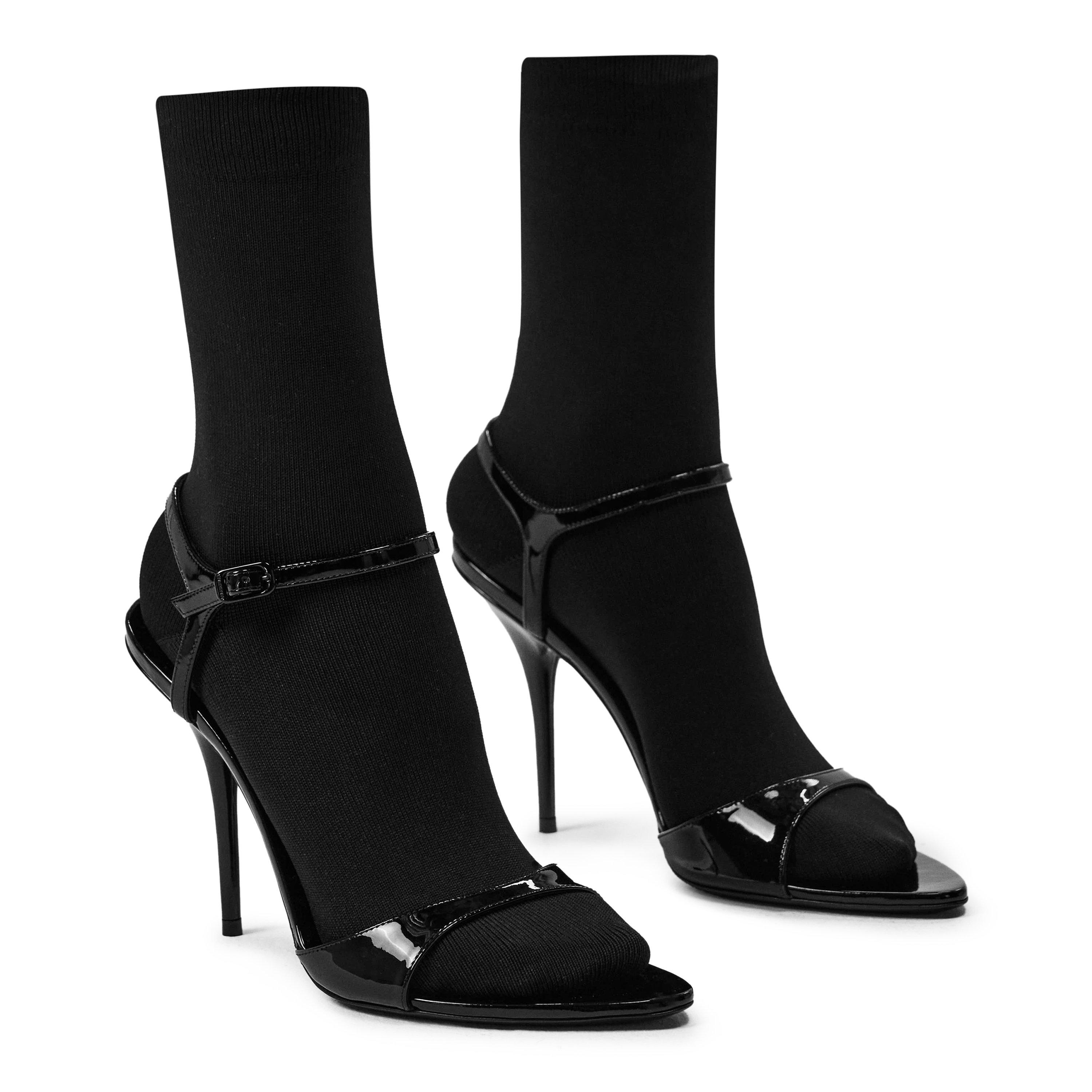 Black/Black - Balenciaga - Avenue Sock Sandals - 4