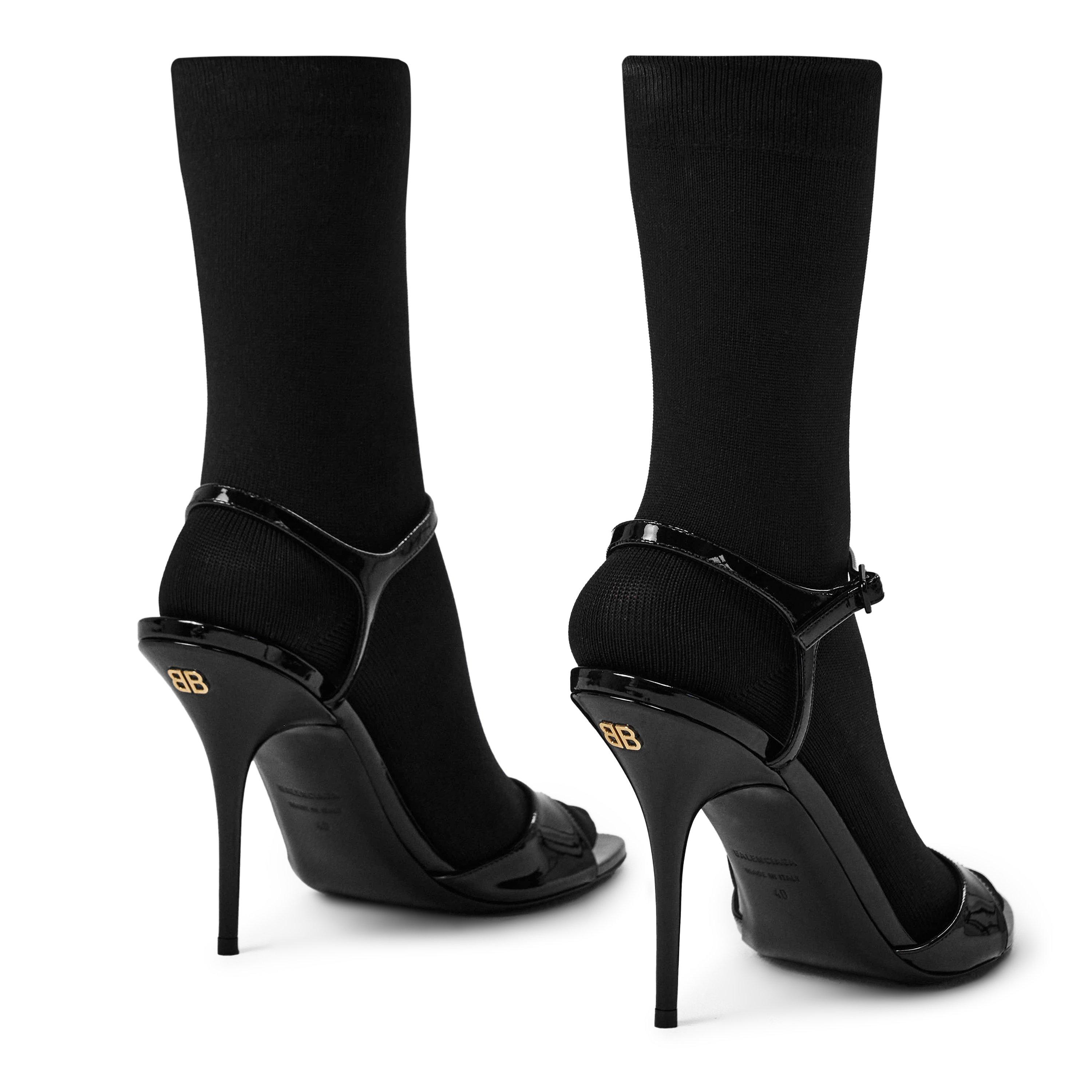 Black/Black - Balenciaga - Avenue Sock Sandals - 5