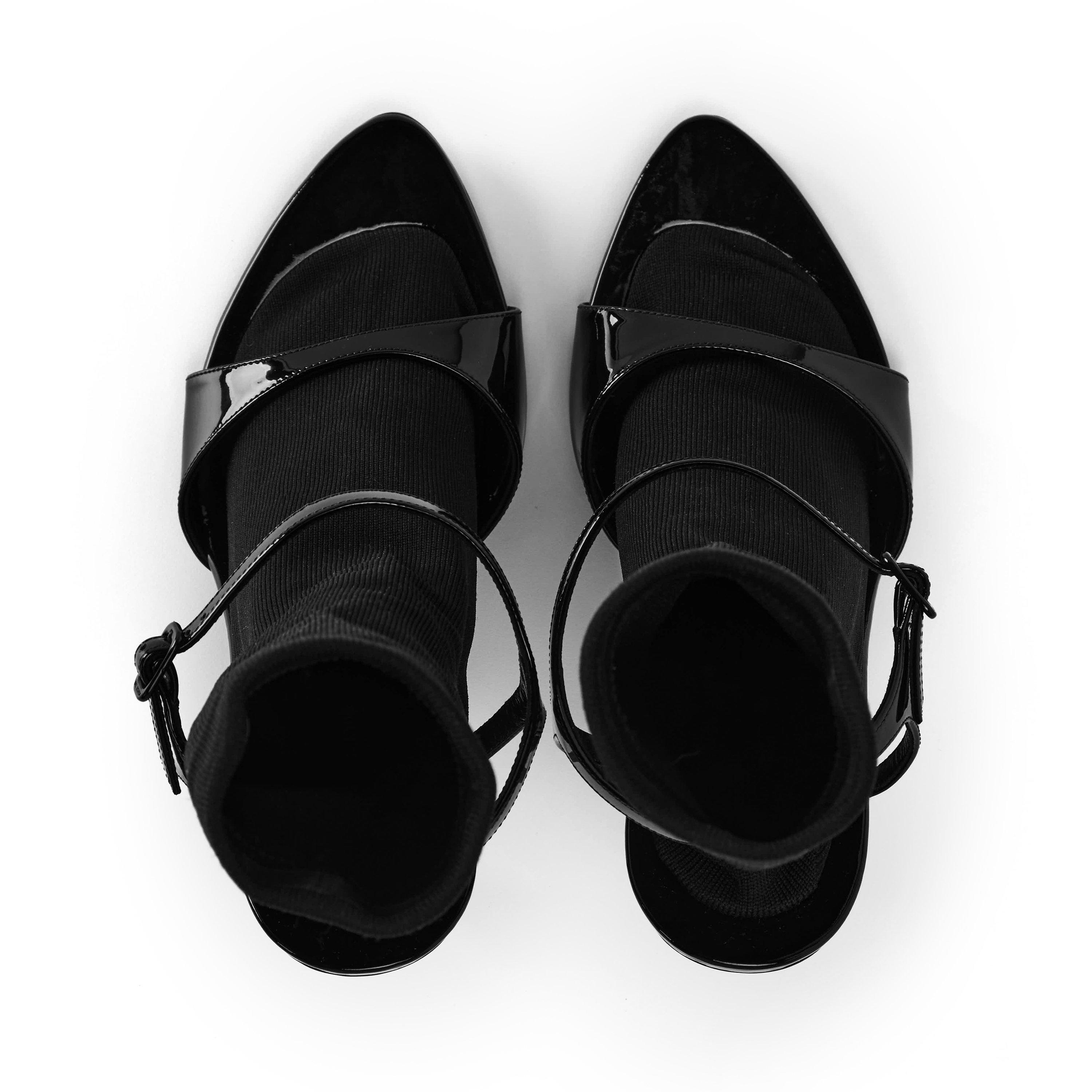Black/Black - Balenciaga - Avenue Sock Sandals - 6
