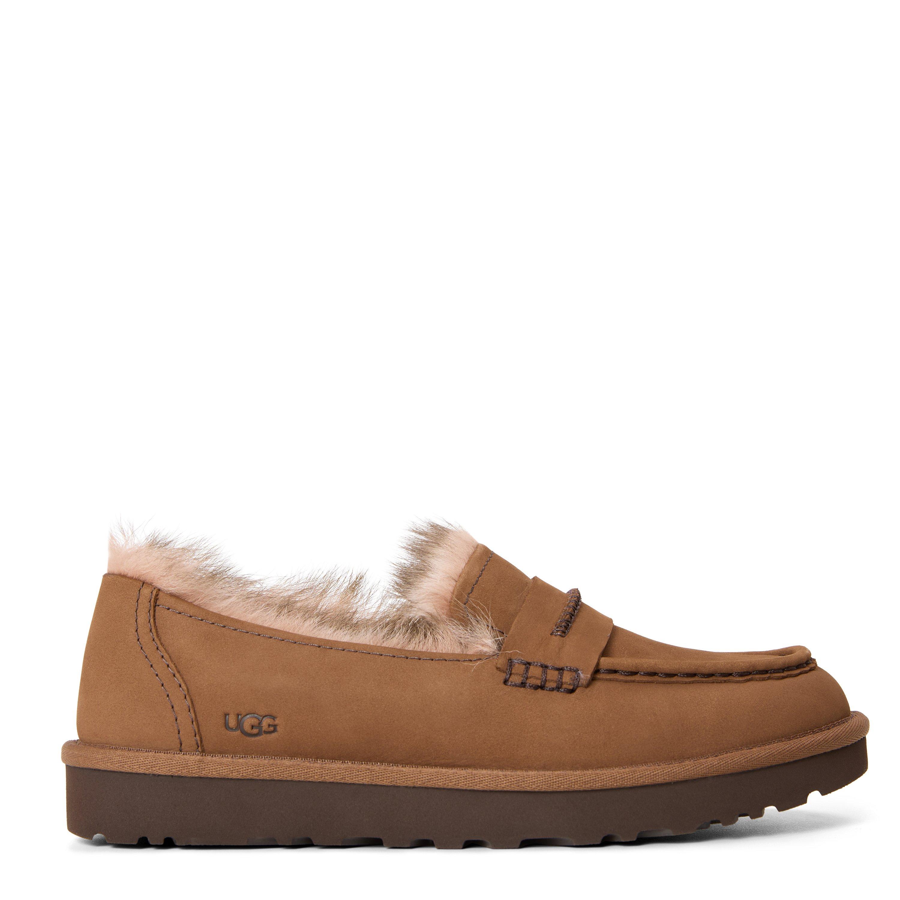 Ugg Women's Ellis Nubuck Loafers - Dark Chestnut - 7 (40)