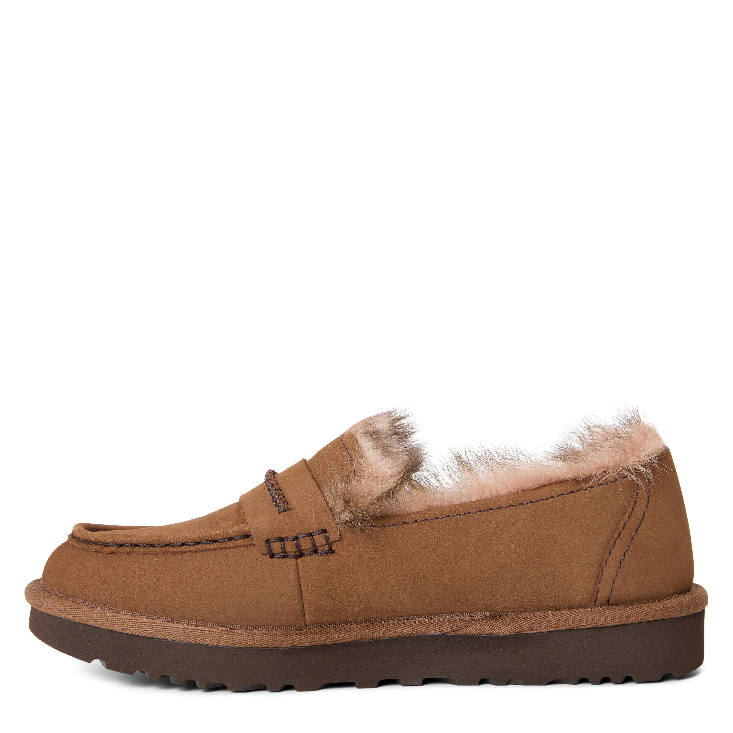 Dark Chestnut - Ugg - Women's Ellis Nubuck Loafers - 2